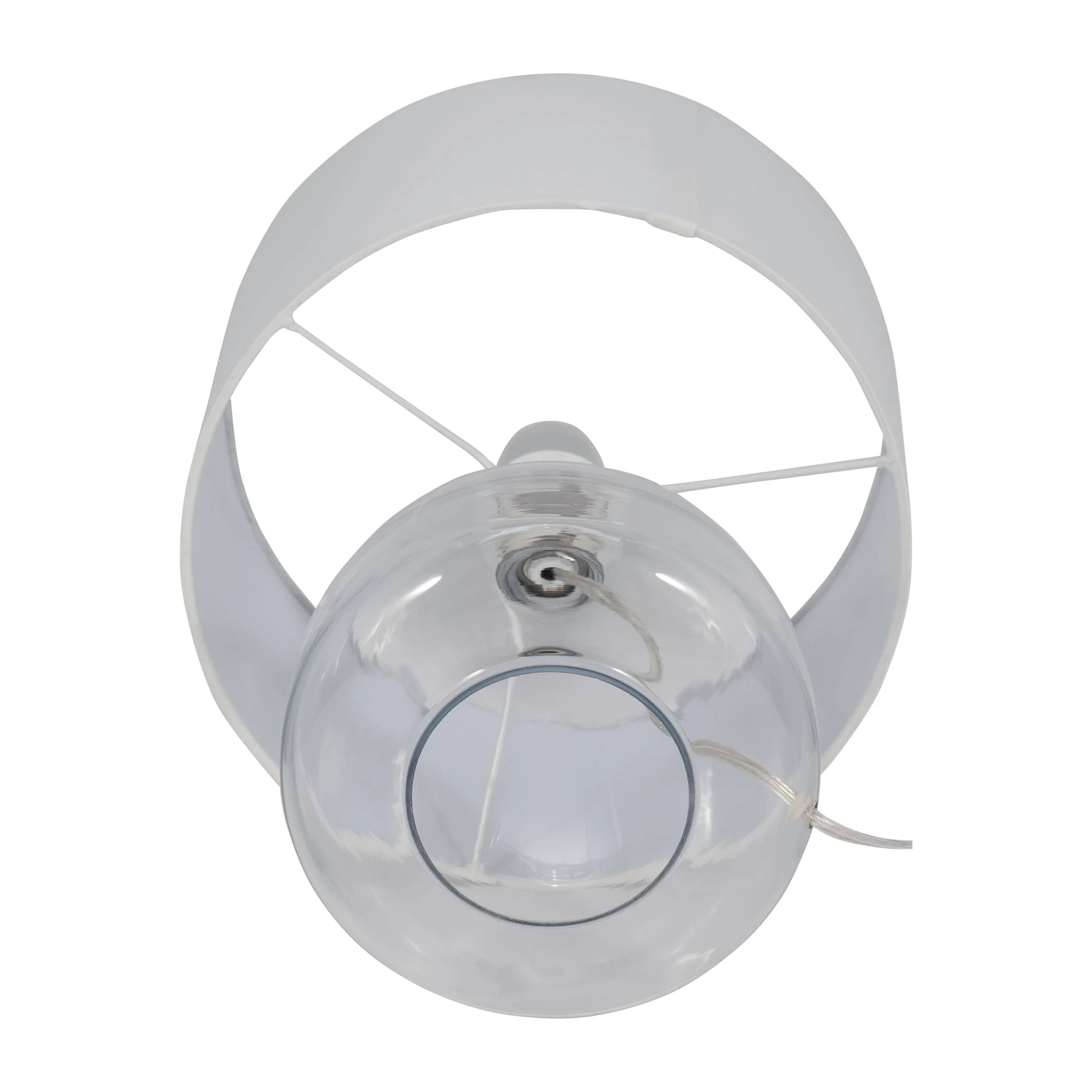 S/2 Glass 18" Table Lamp, Clear - Image 5
