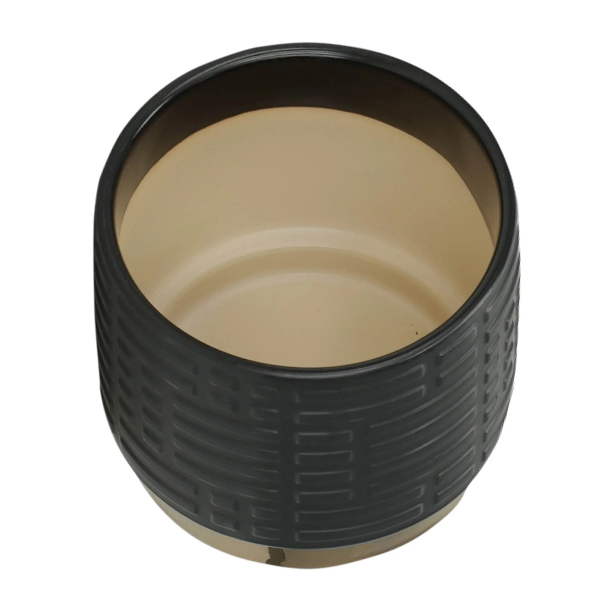 S/2 Maze Metallic Planters  6/8", Black - Image 5