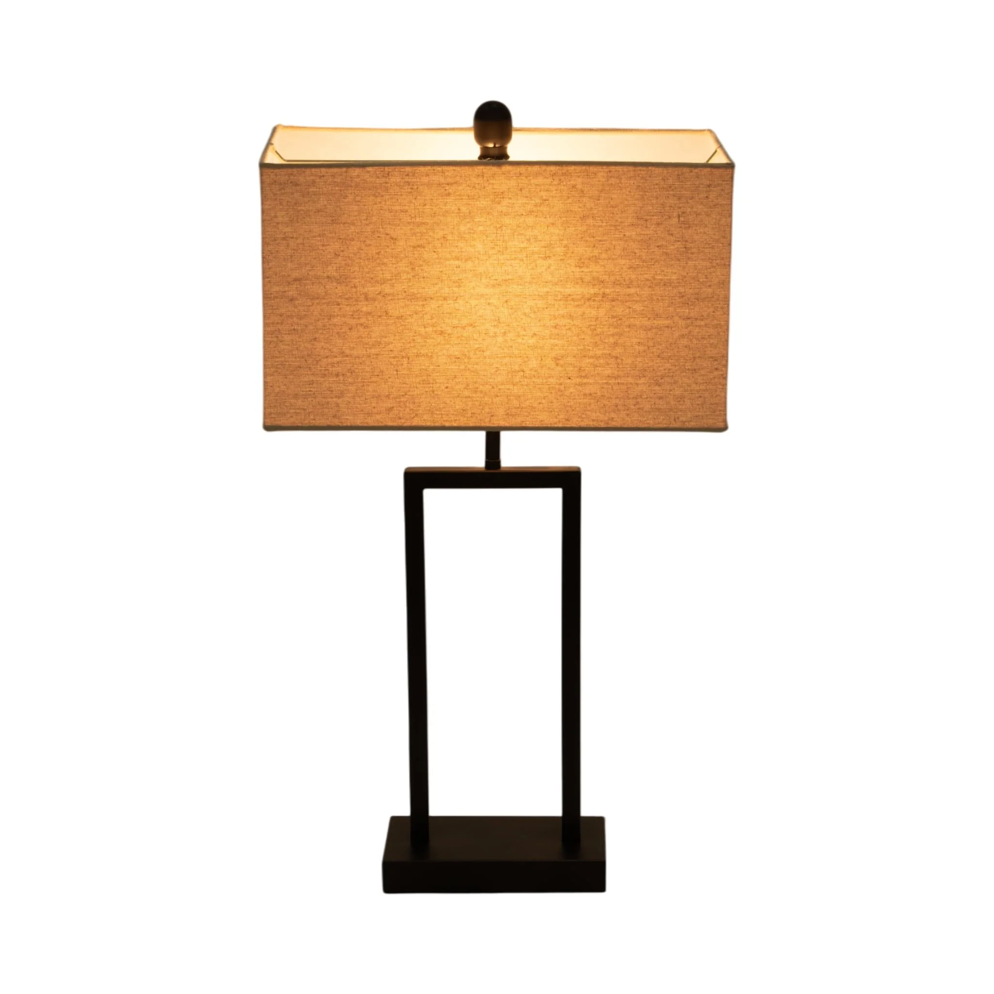 S/2 Metal 25" Table Lamp, Black - Image 2