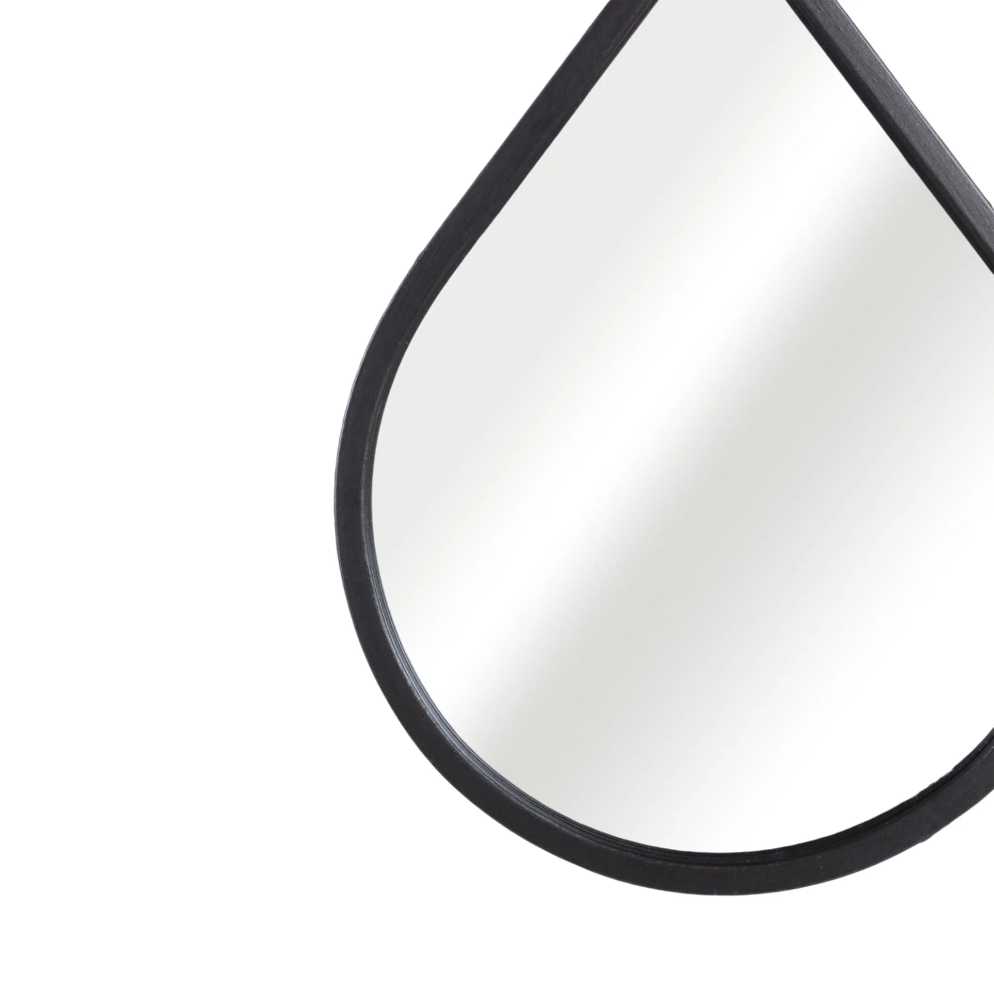 S/2 Metal Teardrop Wall Mirror, Gunmetal Wb - Image 4