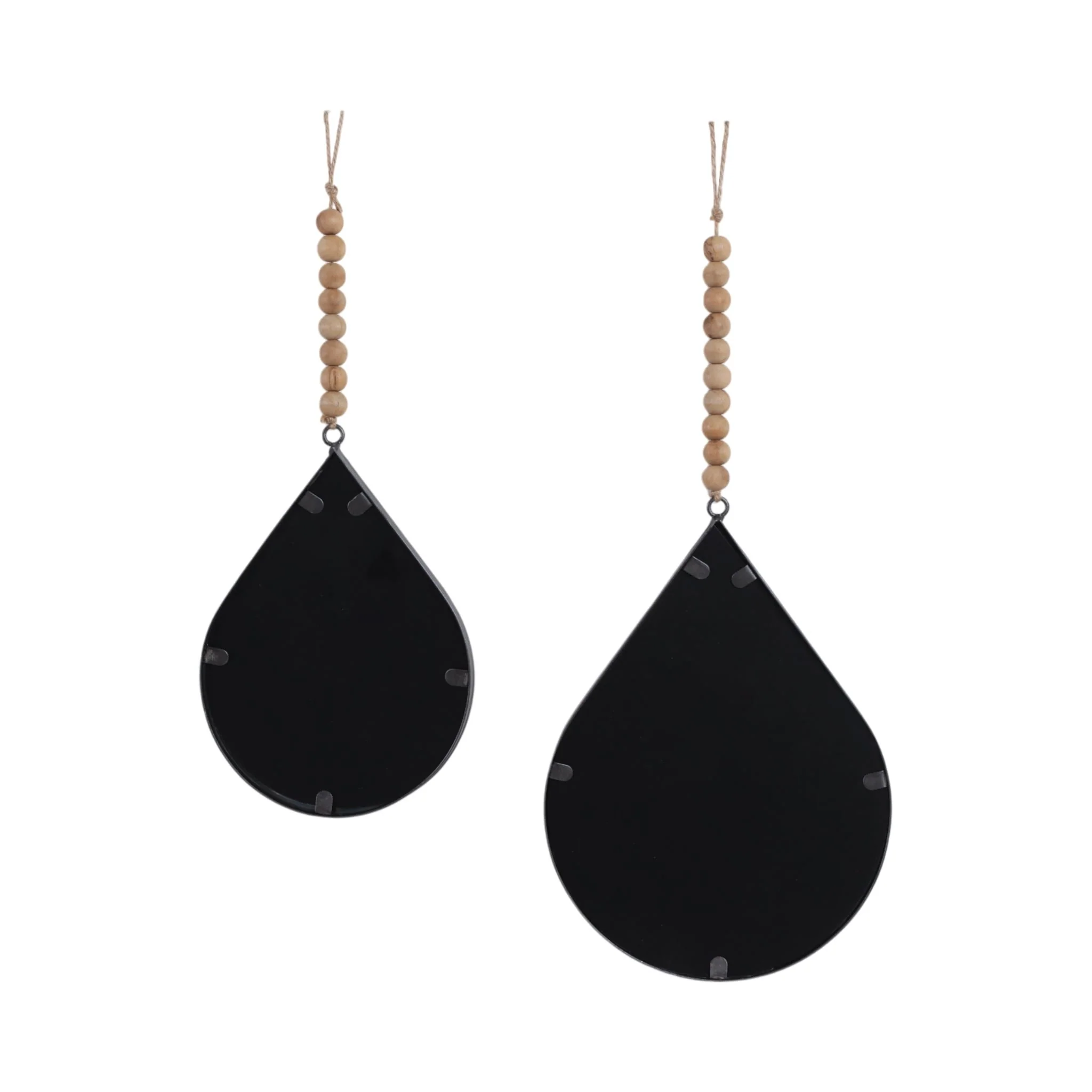 S/2 Metal Teardrop Wall Mirror, Gunmetal Wb - Image 6