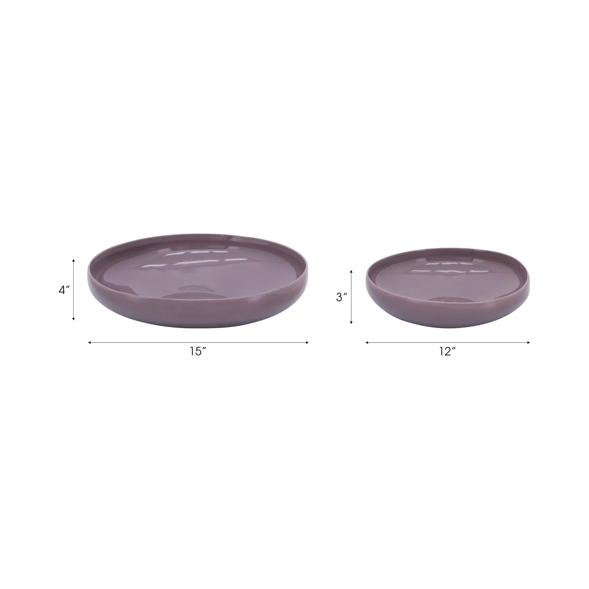 S/2 Organic Bowls 12/15", Lavander - Image 7