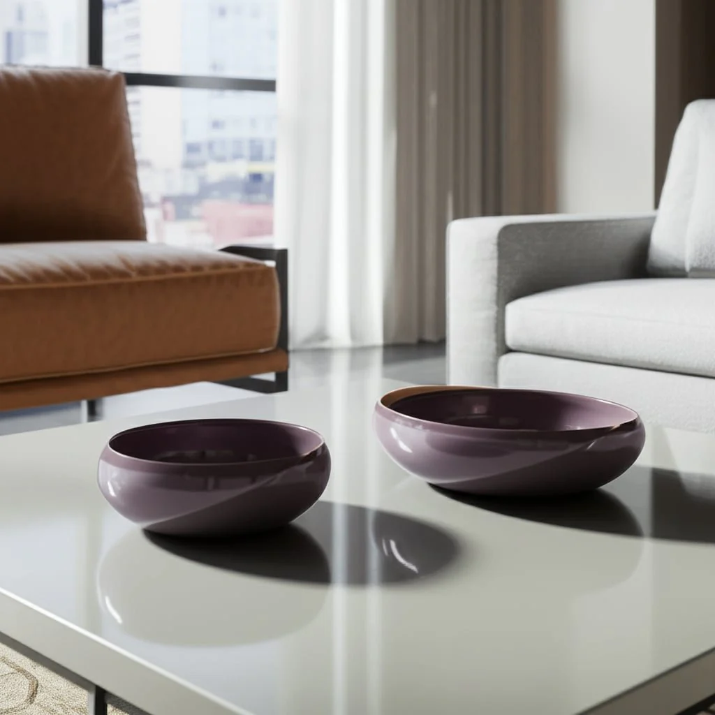 S/2 Organic Bowls 12/15", Lavander - Image 9