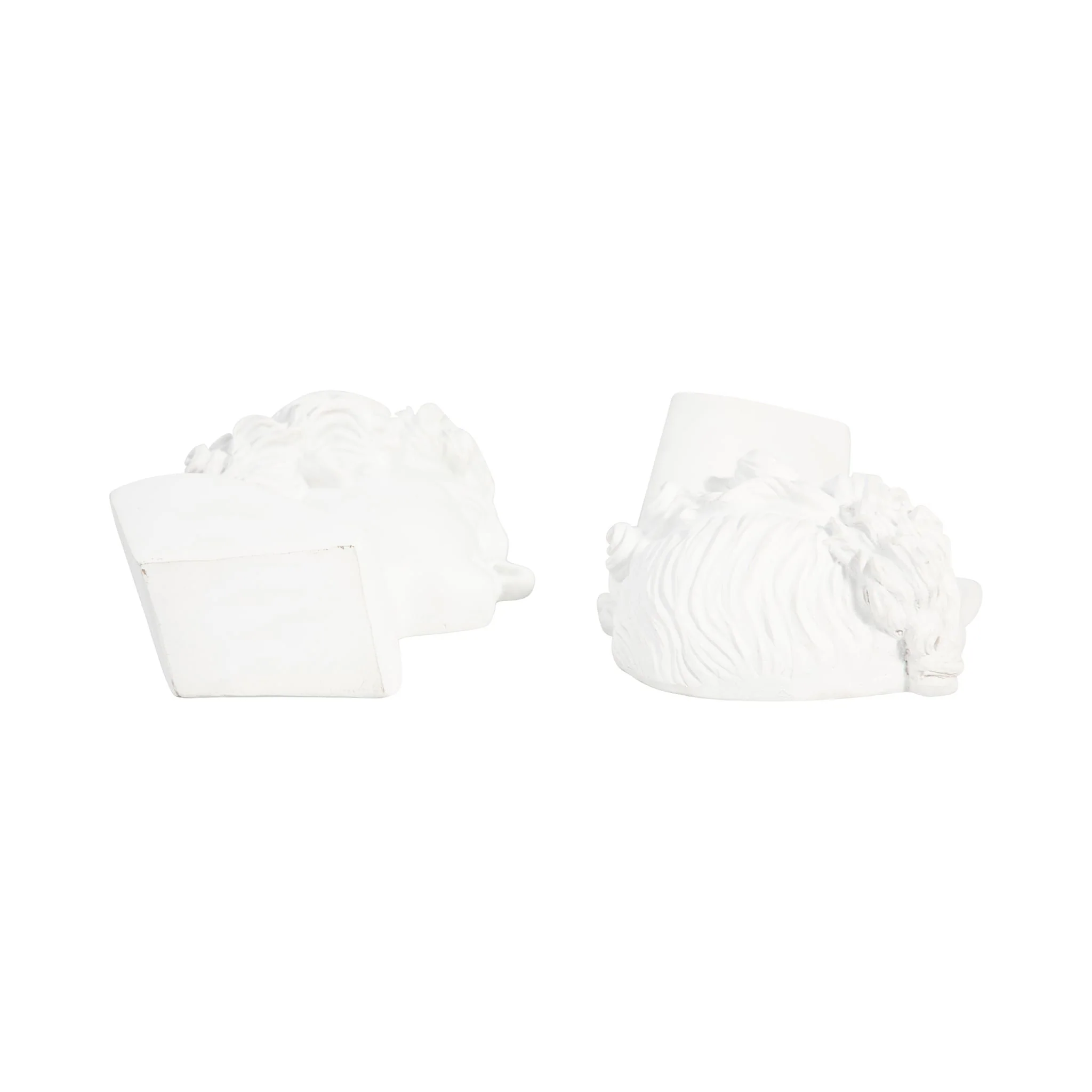 S/2 Resin, 9" Greek Goddess Bookends, White - Image 7