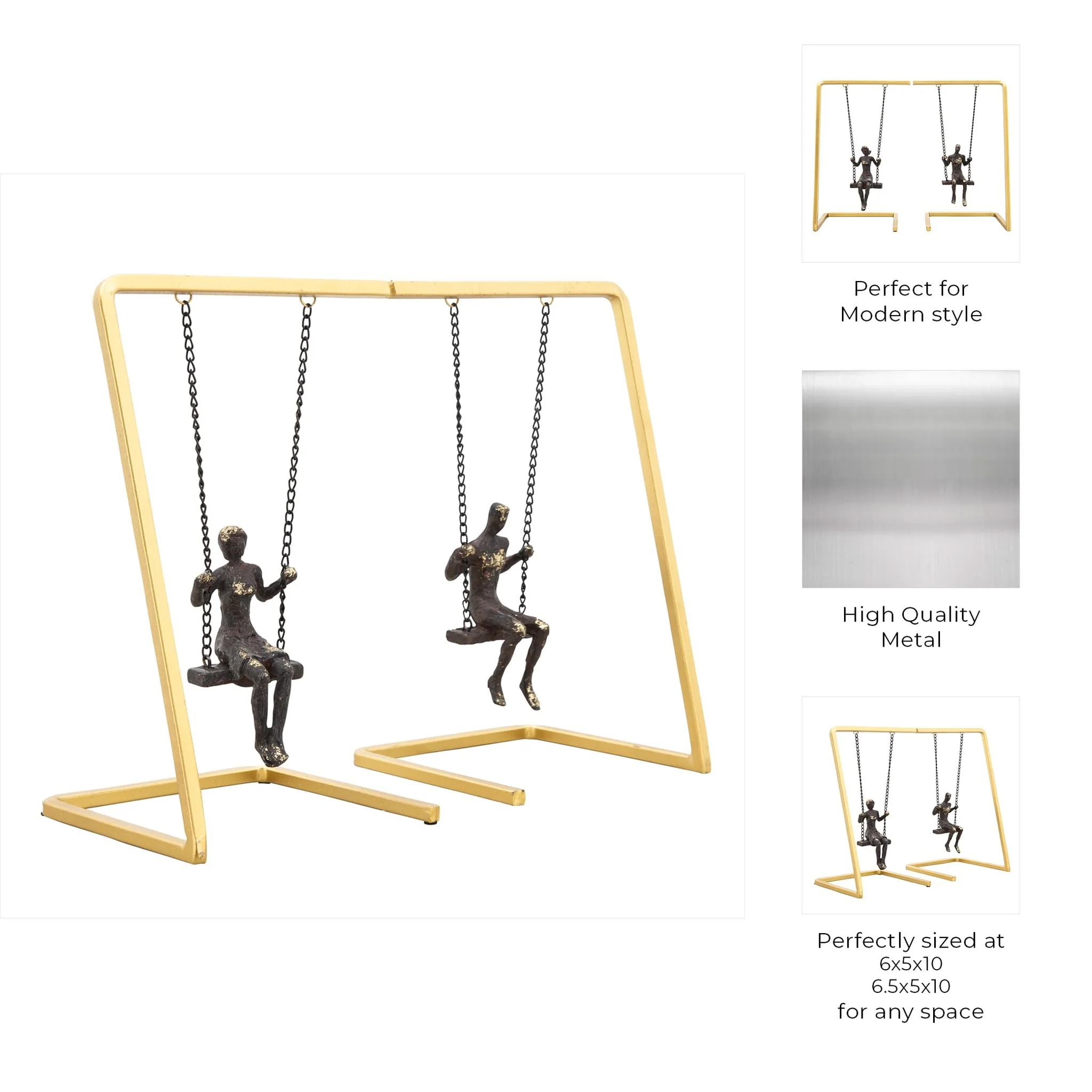 S/2 Swinging People Bookends - Image 6