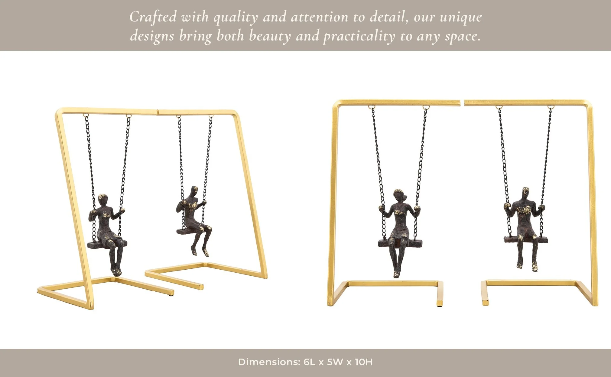 S/2 Swinging People Bookends - Image 9
