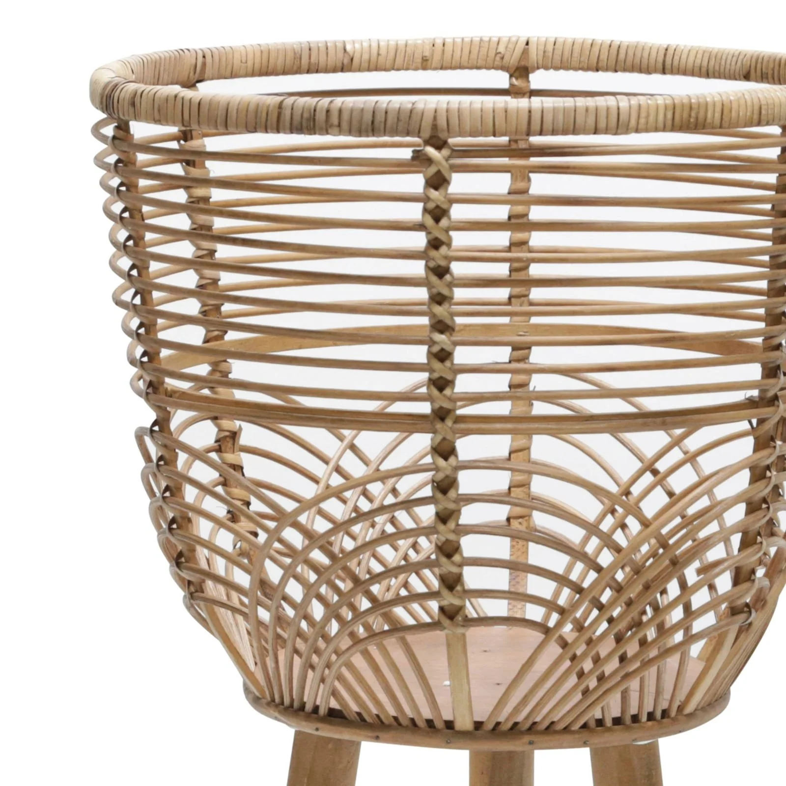 S/2 Wicker Planters 10/12", Natural - Image 5