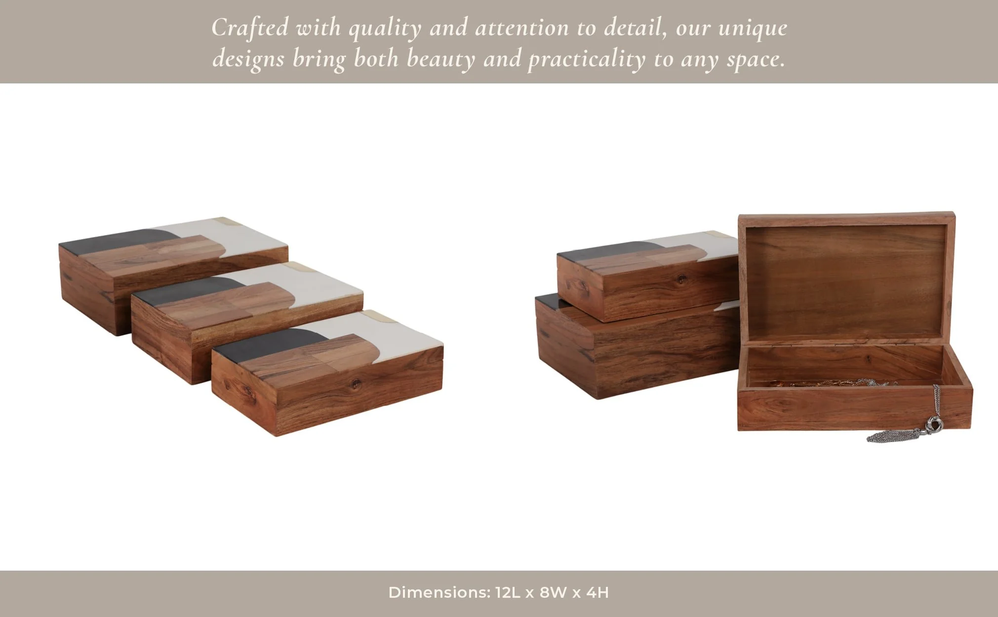 S/3 10/11/12" Mid-century Boxes, Multi - Image 11