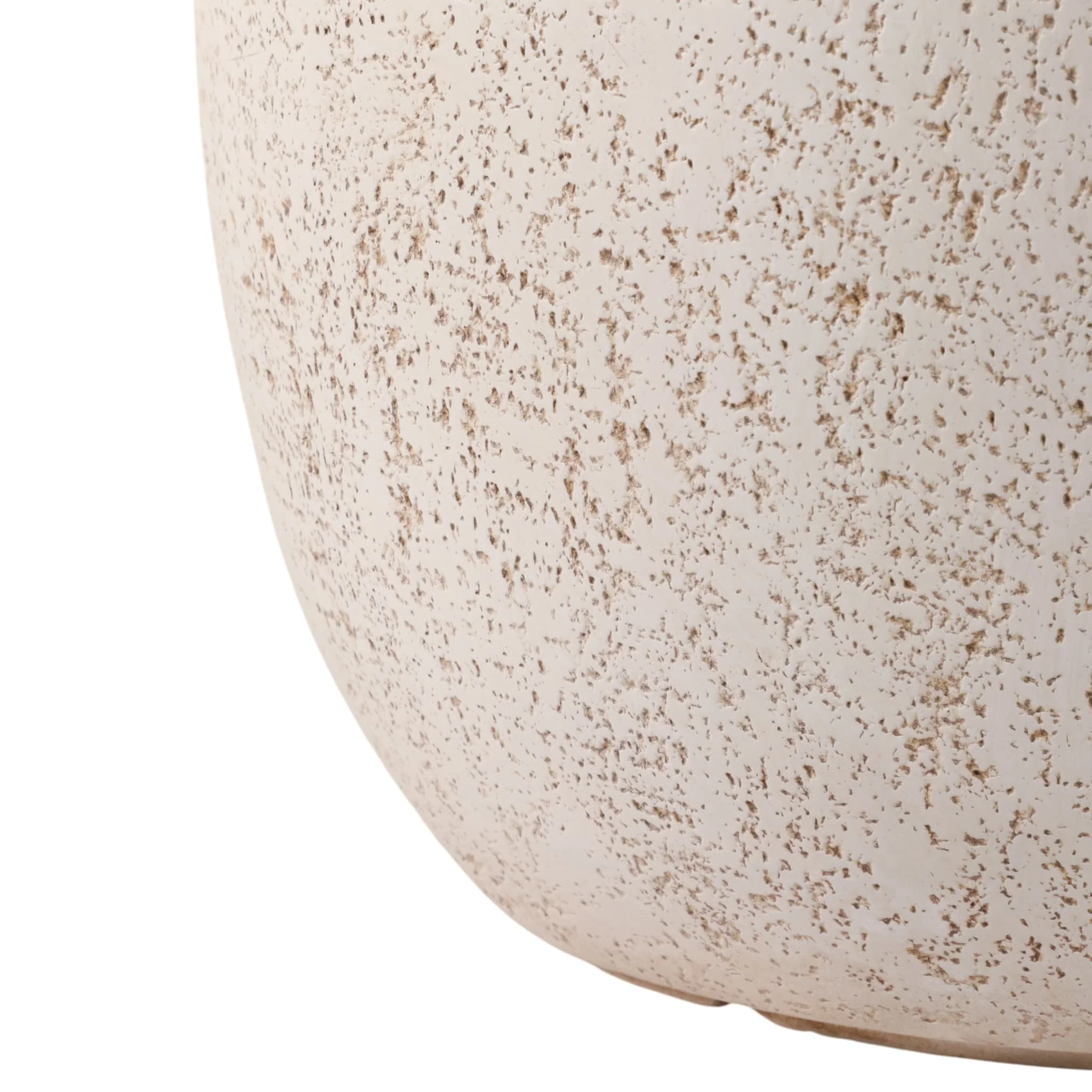 S/3 10/12/16" Cement Texture Resin Planters, Ivory - Image 4