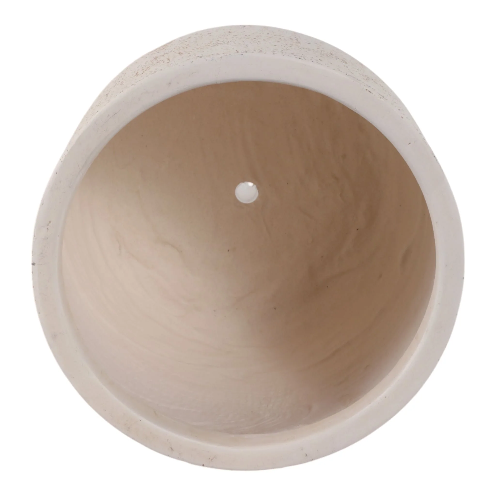 S/3 10/12/16" Cement Texture Resin Planters, Ivory - Image 5