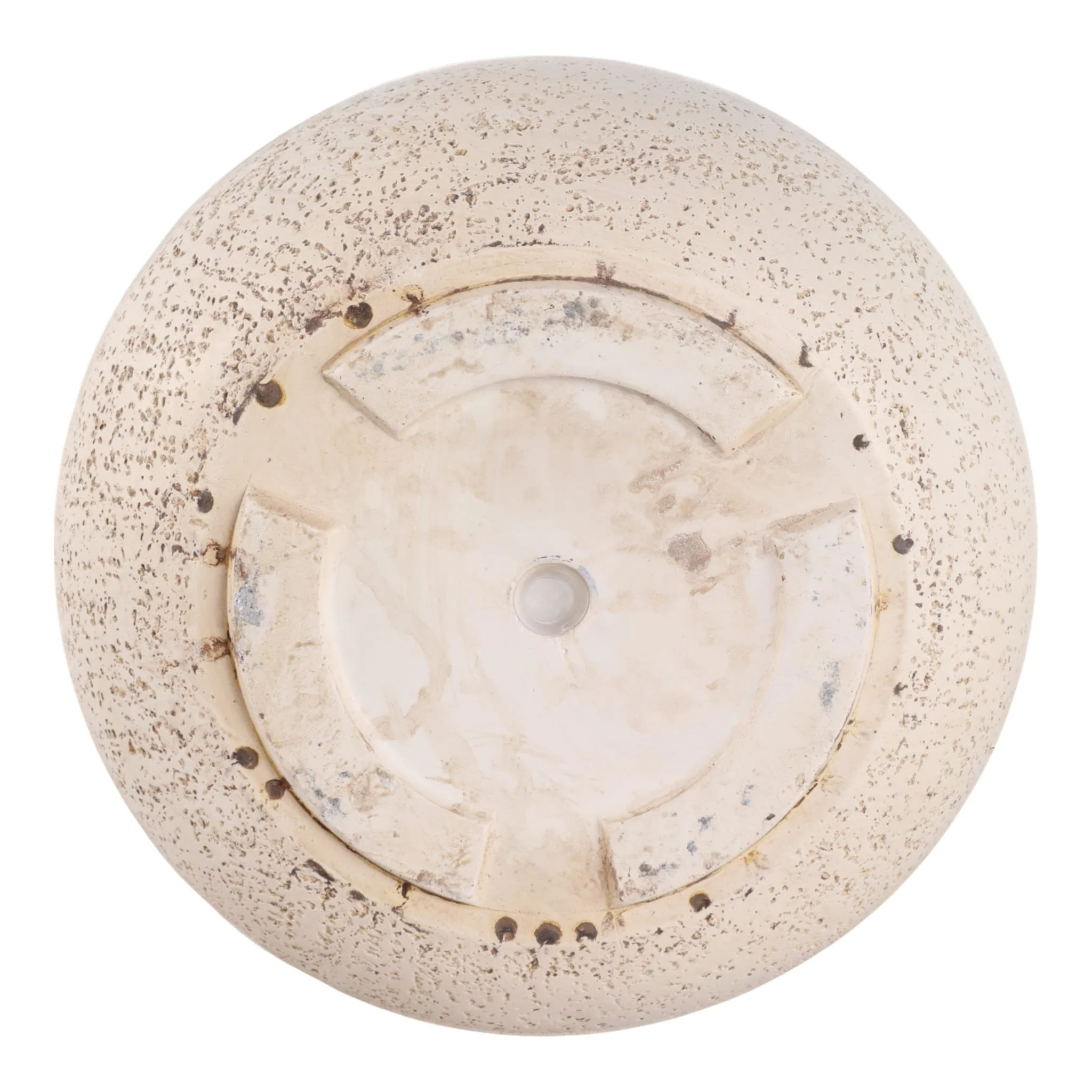 S/3 11/14/18" Resin Cement Texture Planters, Ivory - Image 6
