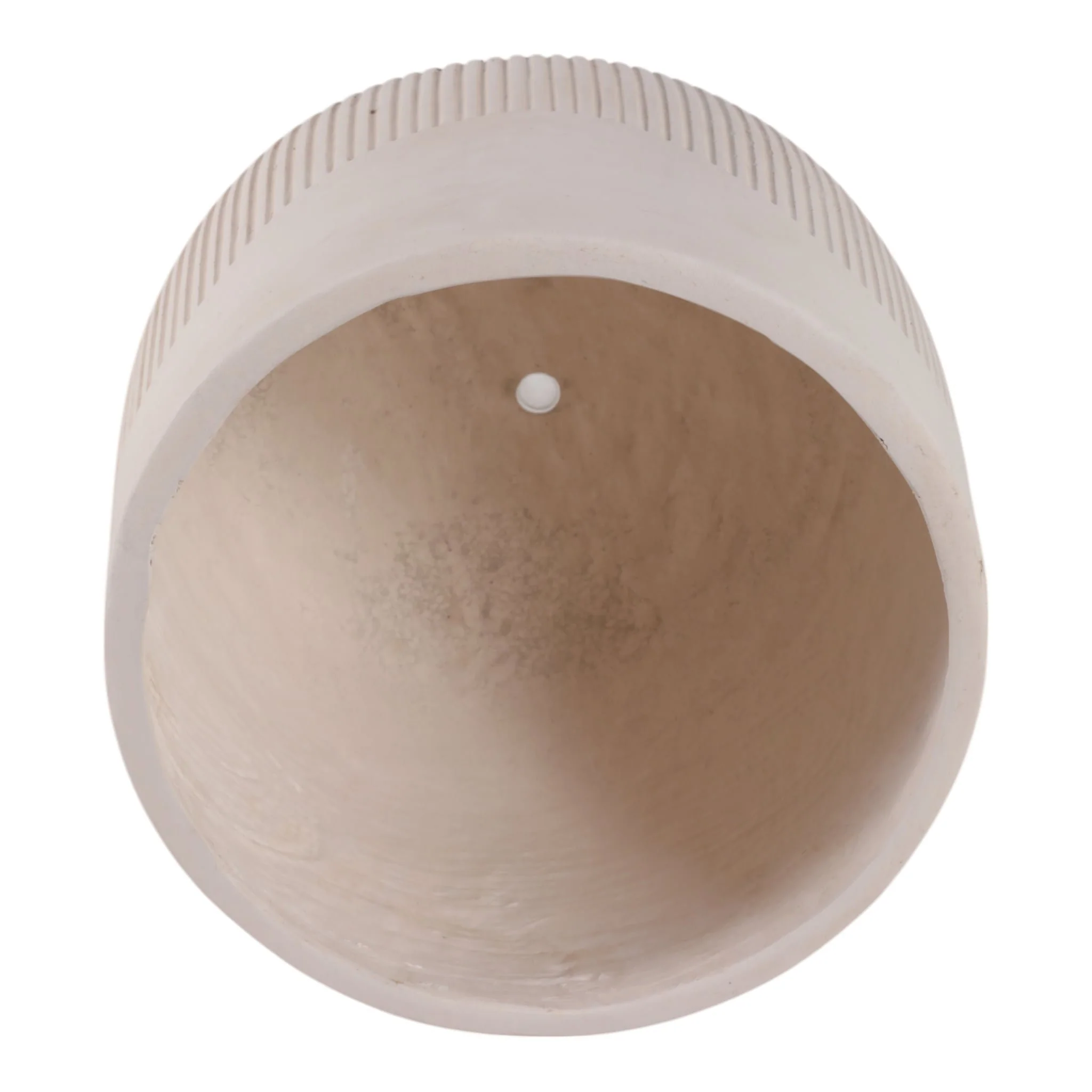 S/3 11/14/18" Resin Planters With Wavy Ribbing, Iv - Image 5