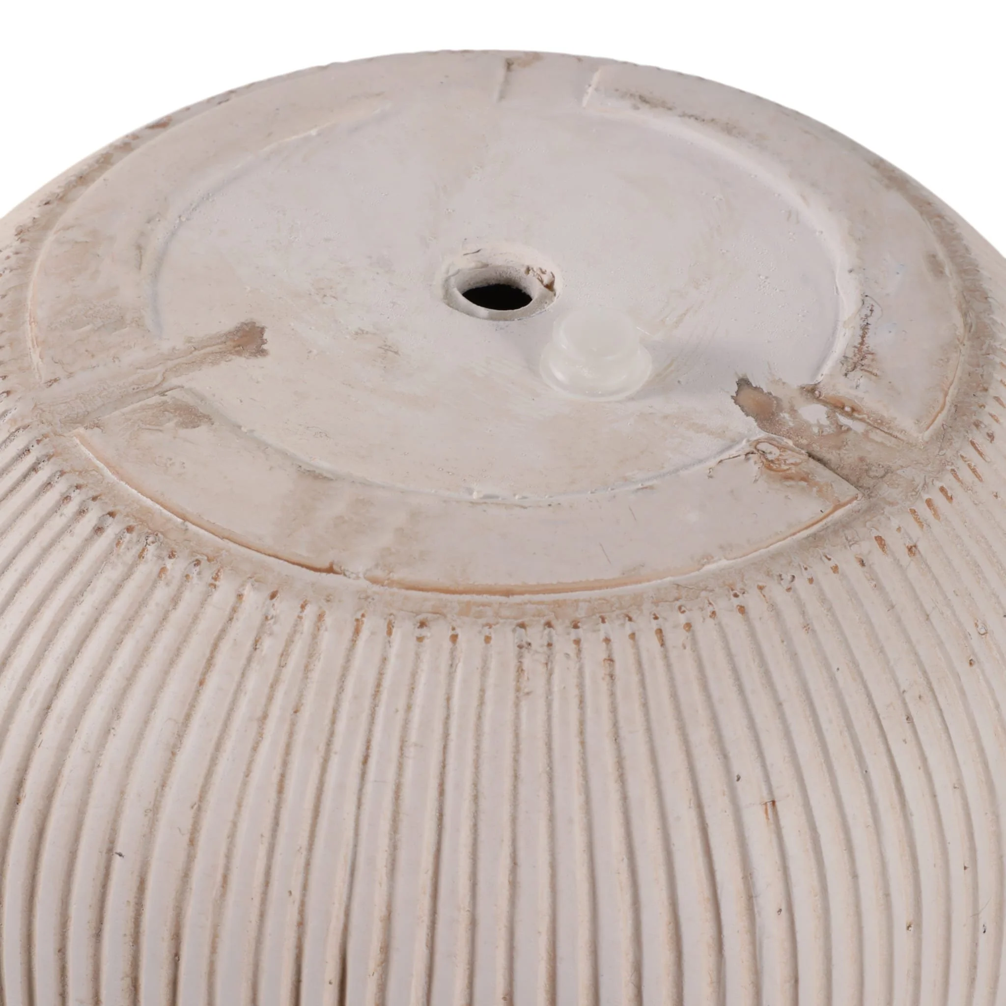 S/3 11/14/18" Resin Planters With Wavy Ribbing, Iv - Image 7