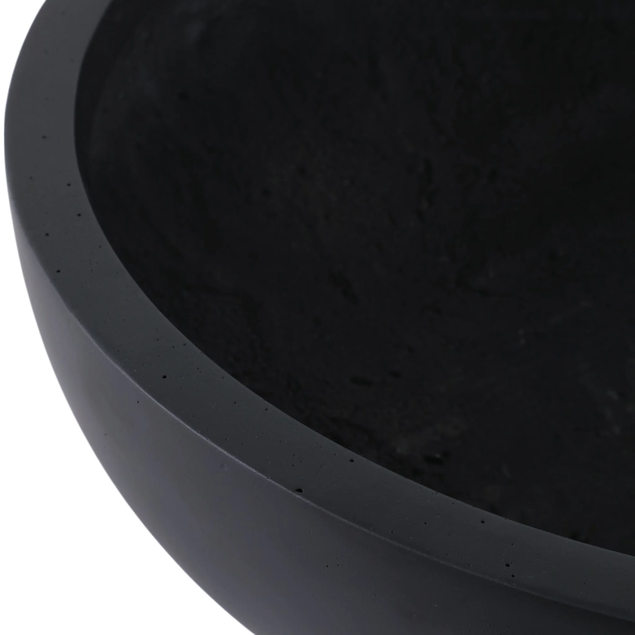 S/3 13/17/21" Low Bowl Planters, Black - Image 5