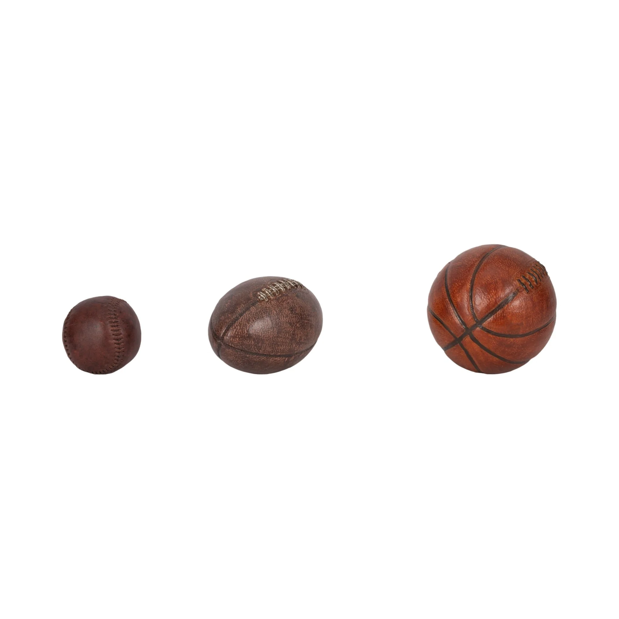 S/3 3/5/6" Sports Ball Objects, Multi - Image 2