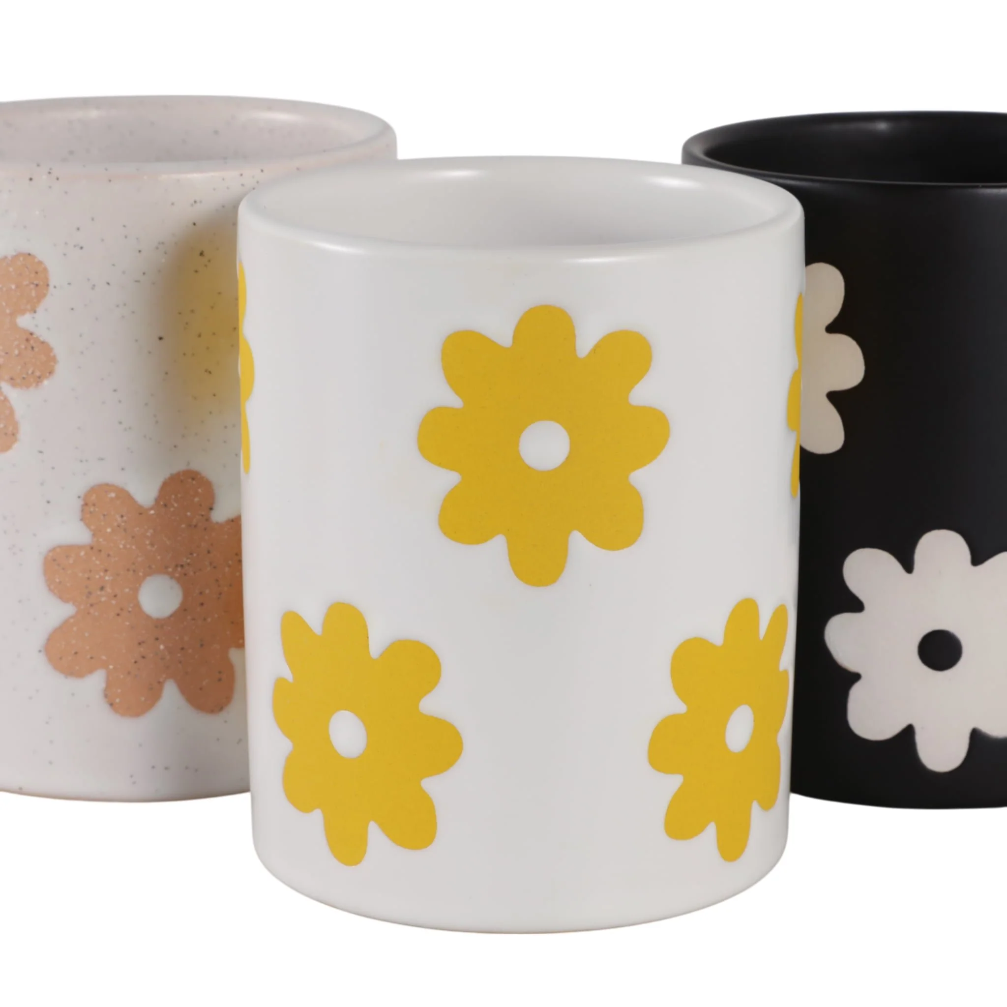 S/3 5" Flower Power Pencil Cups, Multi - Image 5