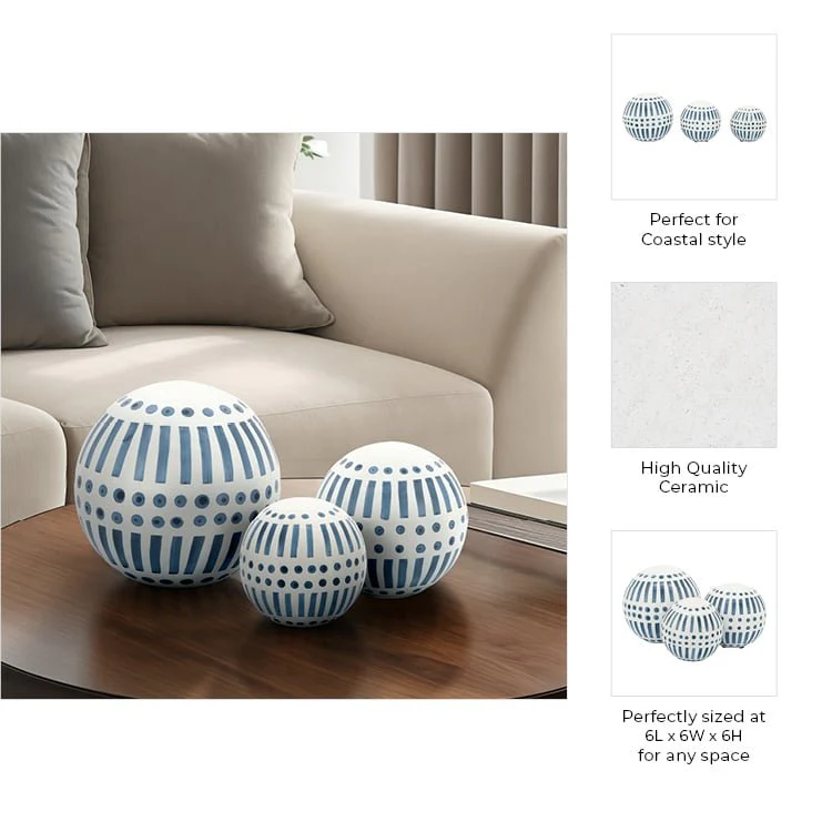 S/3 6/5/4" Orbs, Navy - Image 7