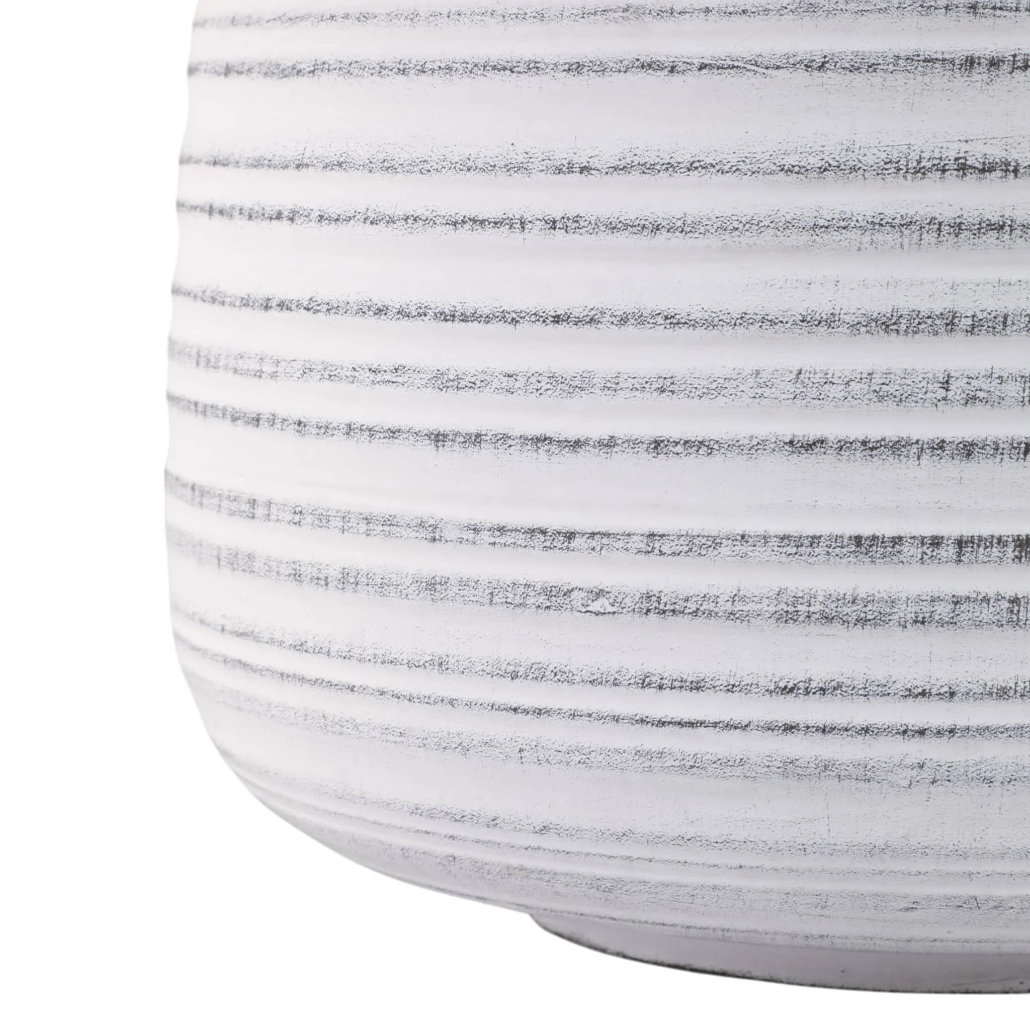 S/3 6/9/11" Ribbed Planters, White - Image 4