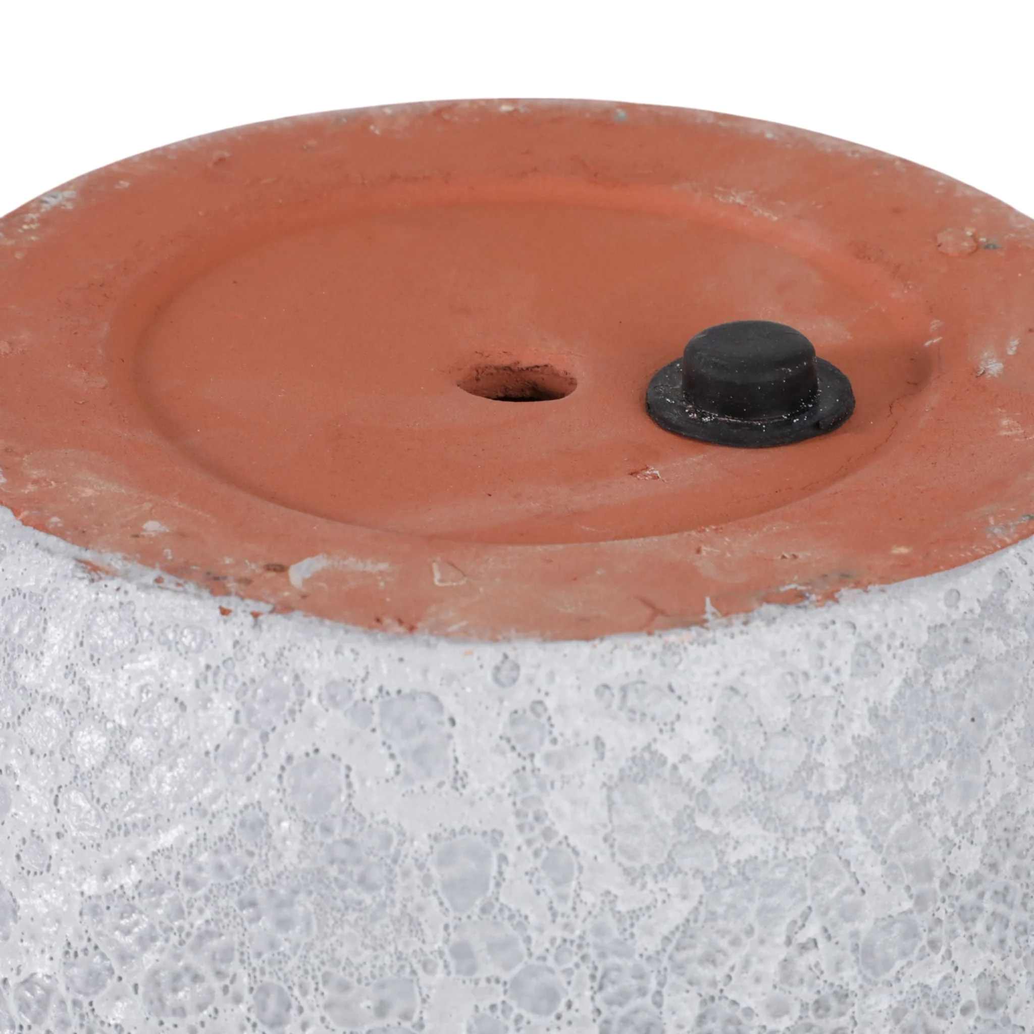 S/3 8/11/15" Lava Planters, White - Image 7