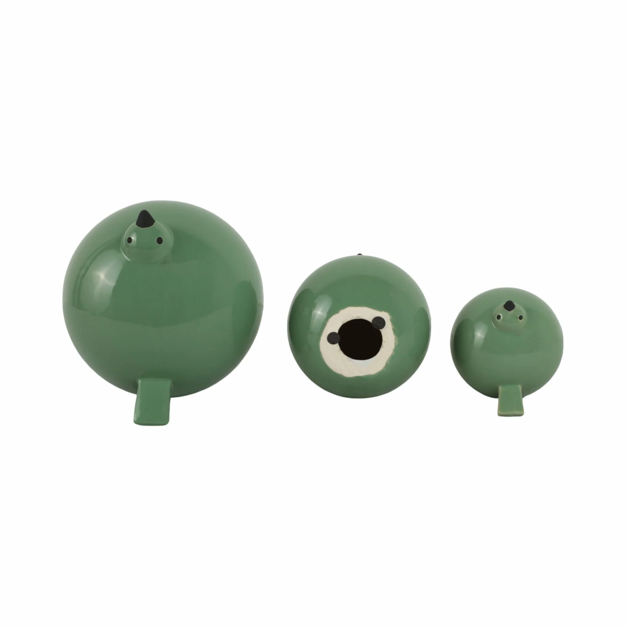 S/3 8" Birds, Dark Sage Green - Image 6