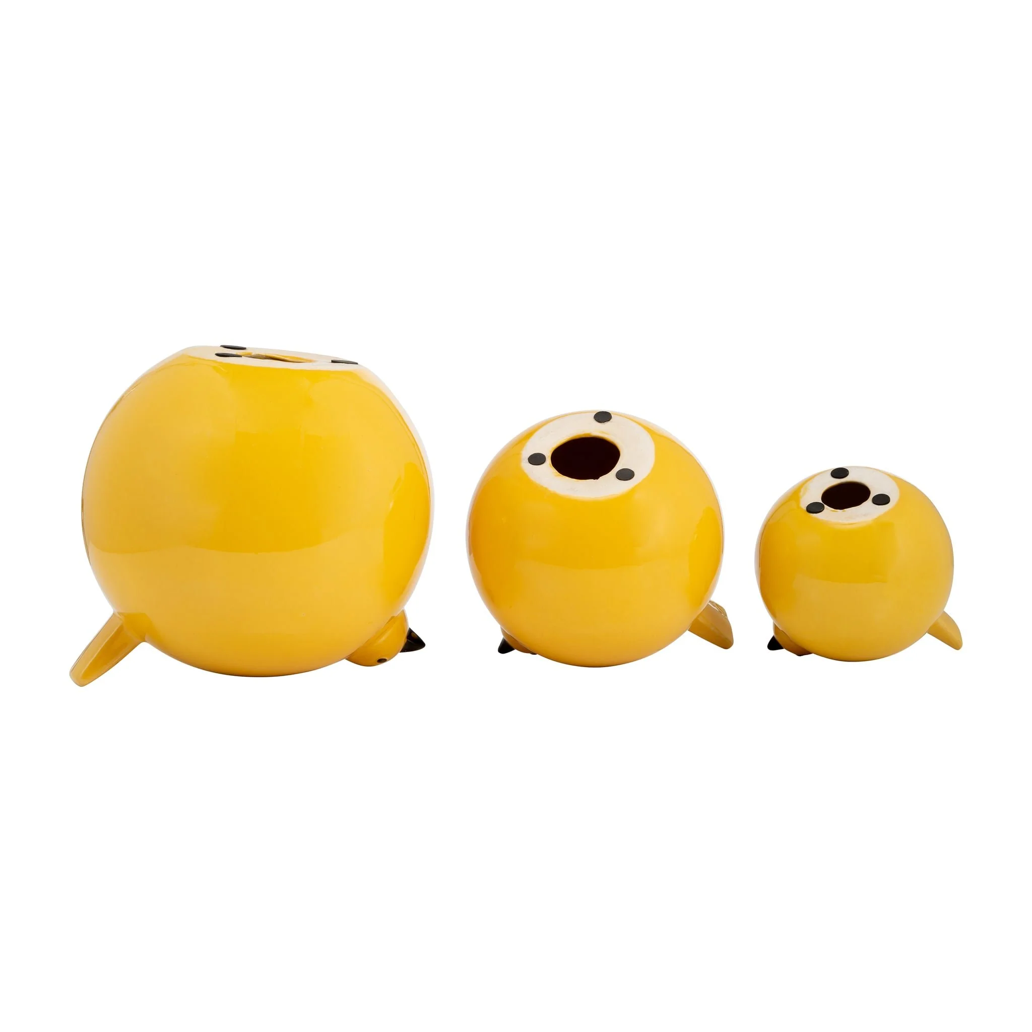 S/3 8" Birds , Yellow - Image 6