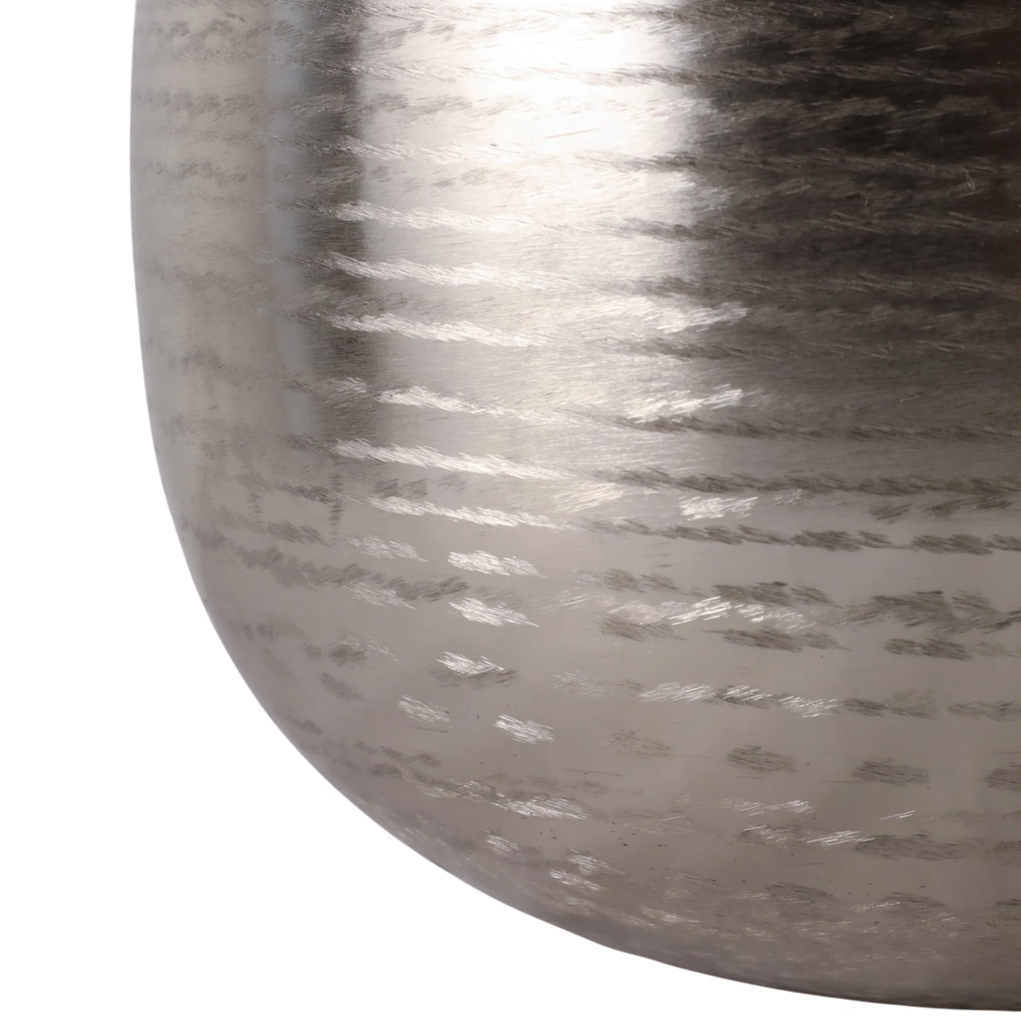 S/3 9/12/14" Hammered Metal Planters, Silver - Image 4