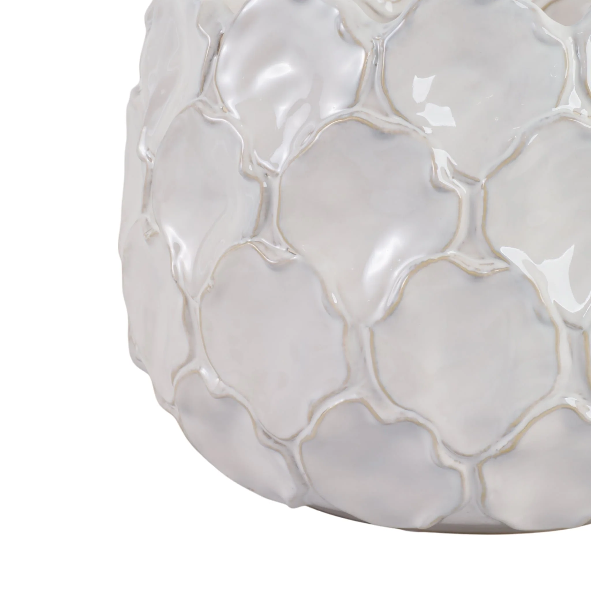 S/3 9/12/15" Cloudy Petal Planters, White - Image 4