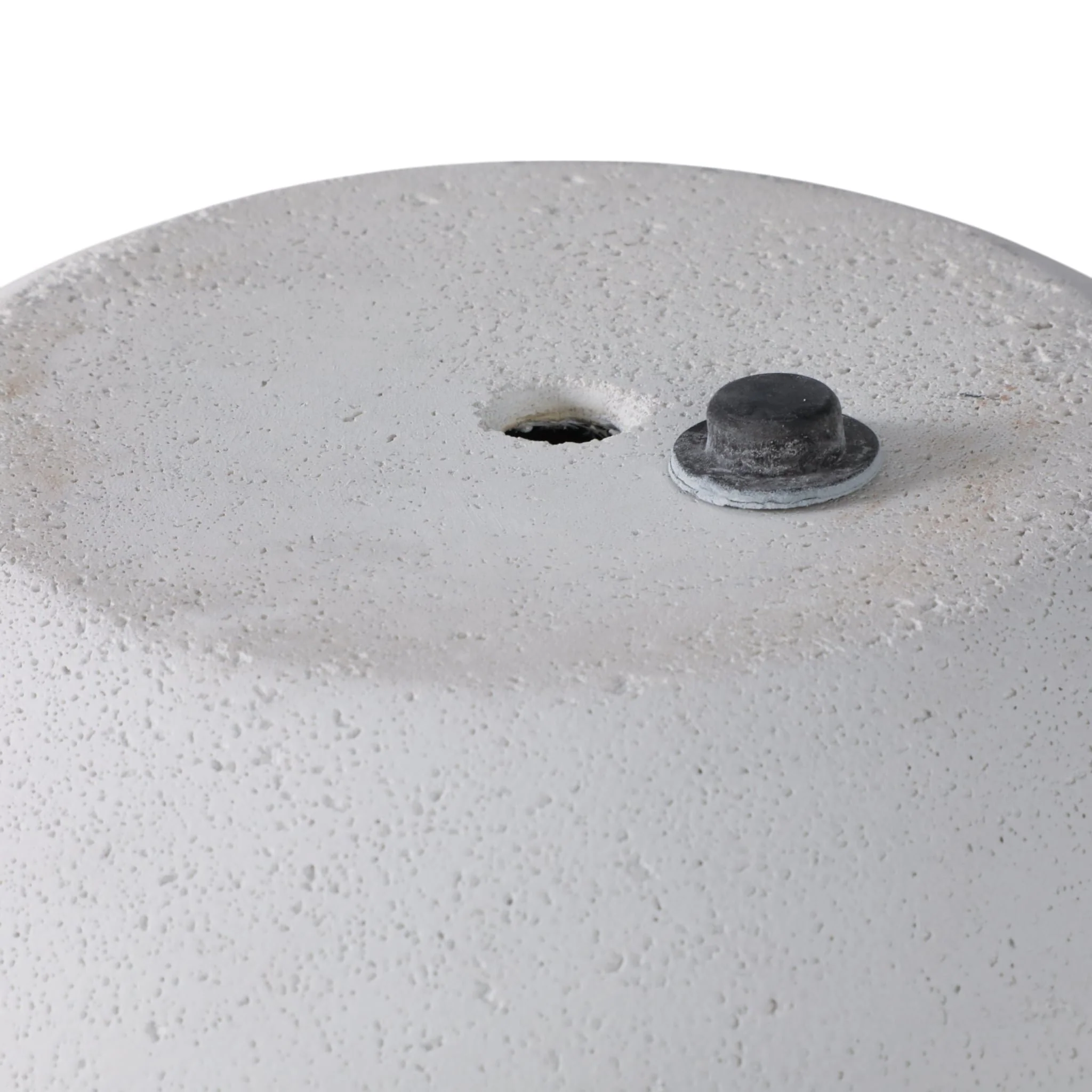 S/3 9/12/15" Rounded Cement Planters, White - Image 7