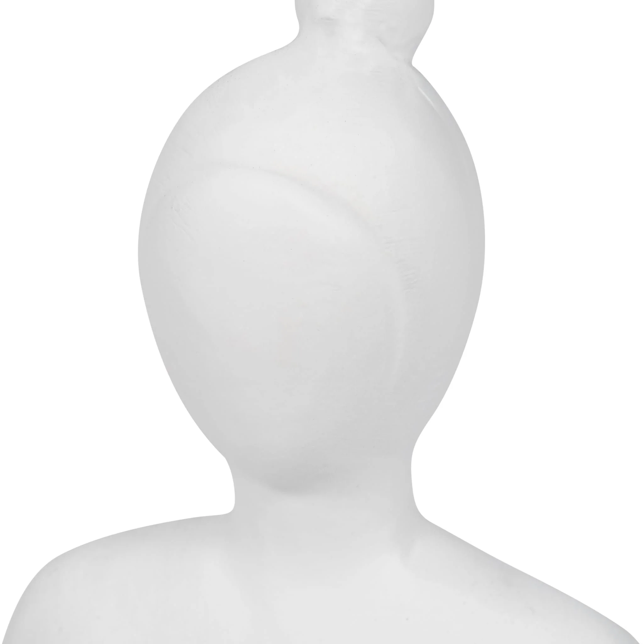 S/3 9" Resin Candle Holder,white - Image 6