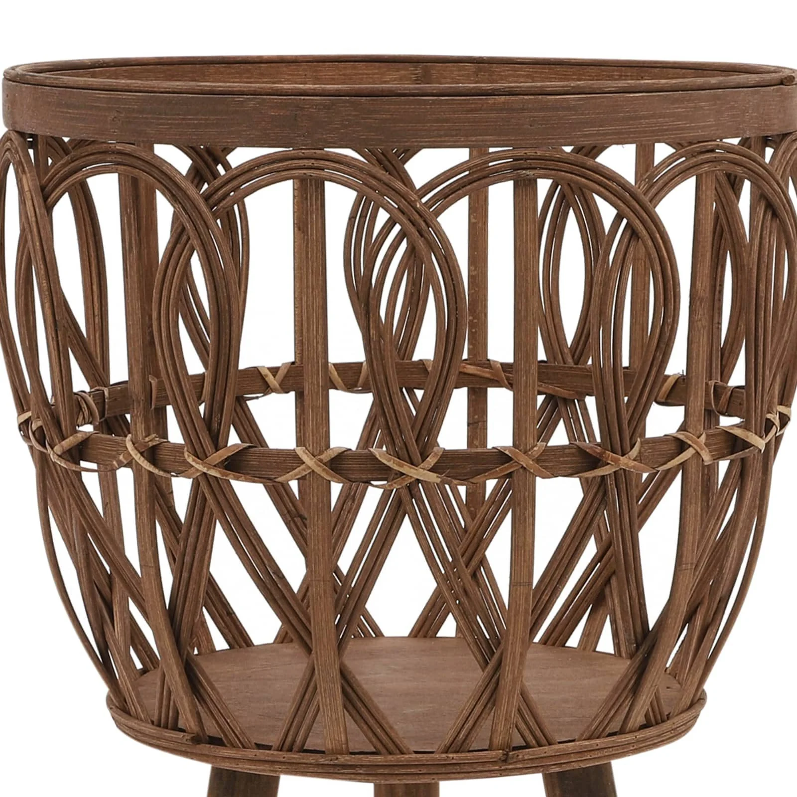 S/3 Bamboo Planters 11/13/15" Brown - Image 7