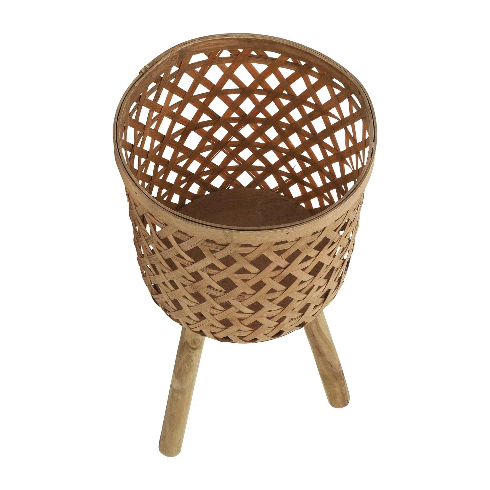 S/3 Bamboo Planters 11/13/15" Natural - Image 4