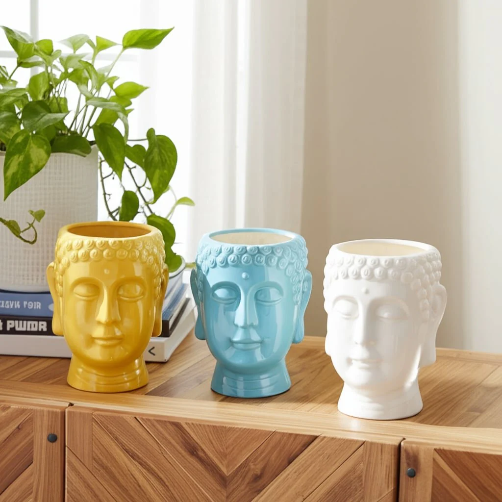 S/3 Buddha Citronella Candle, 8.5" Multi 40oz - Image 10