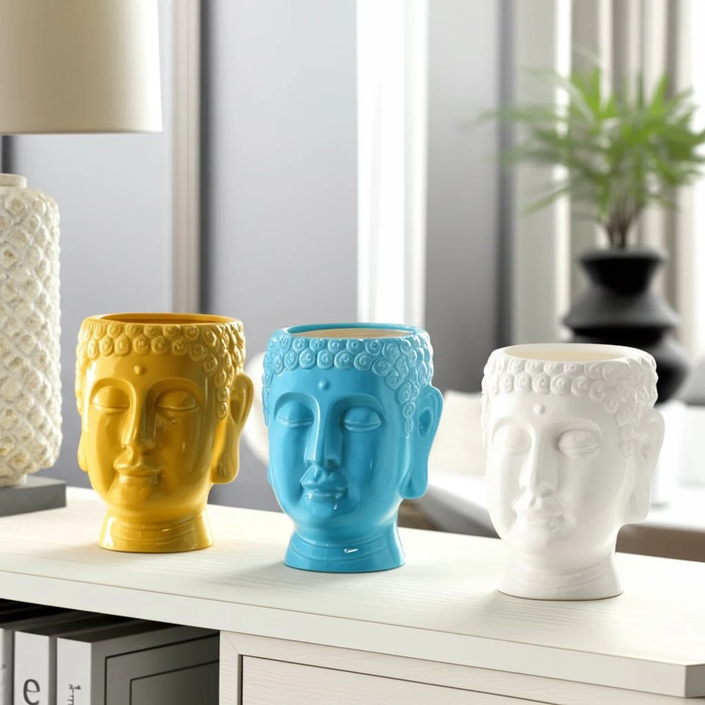 S/3 Buddha Citronella Candle, 8.5" Multi 40oz - Image 12