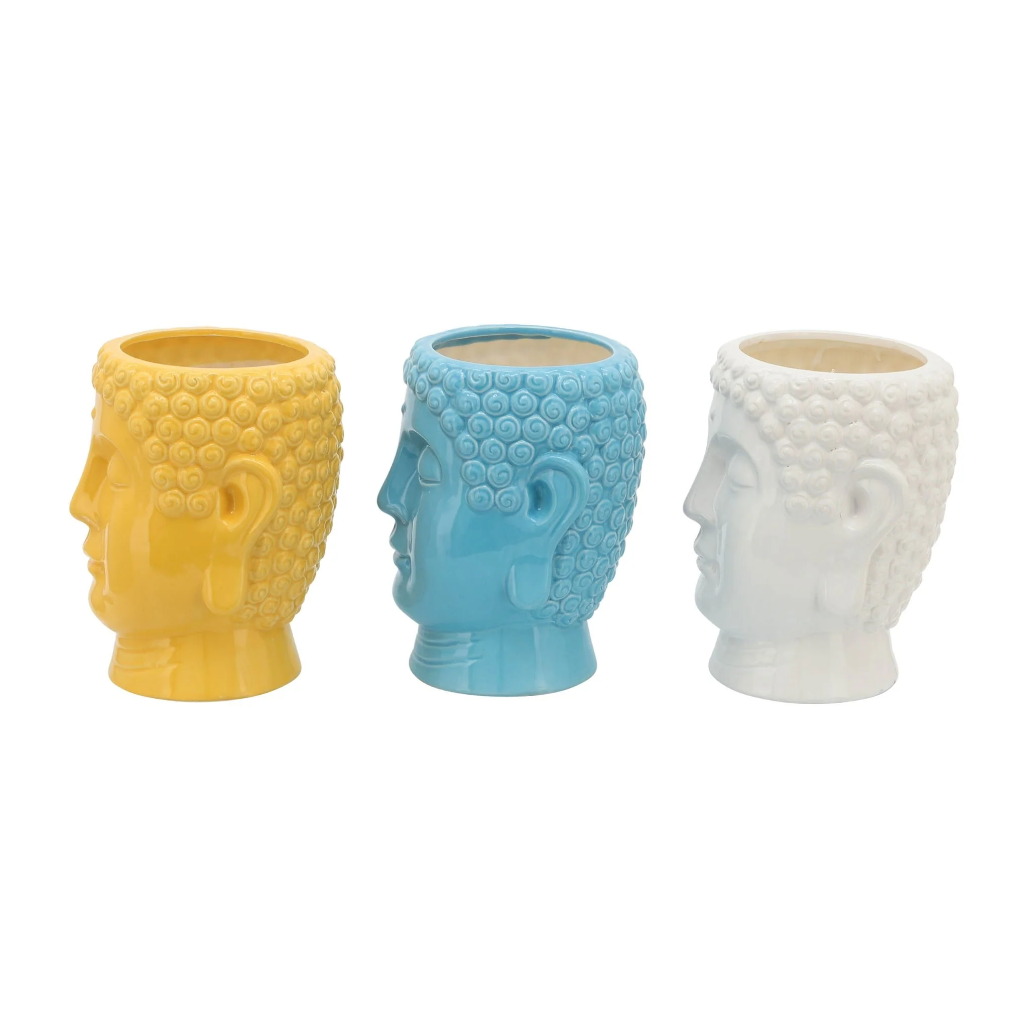 S/3 Buddha Citronella Candle, 8.5" Multi 40oz - Image 4