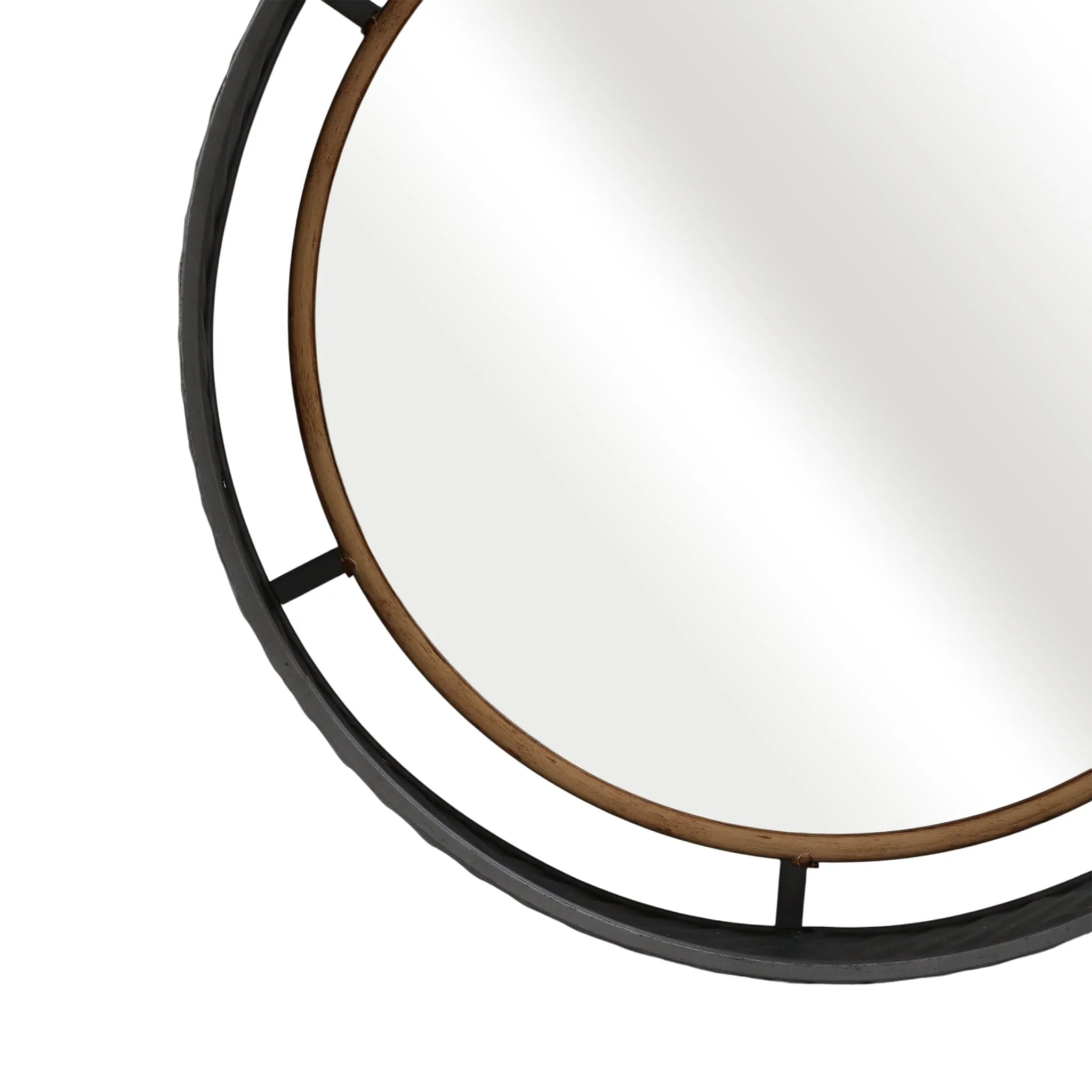 S/3 Decorative Metal Frame Wall Mirrors, Gold - Image 4