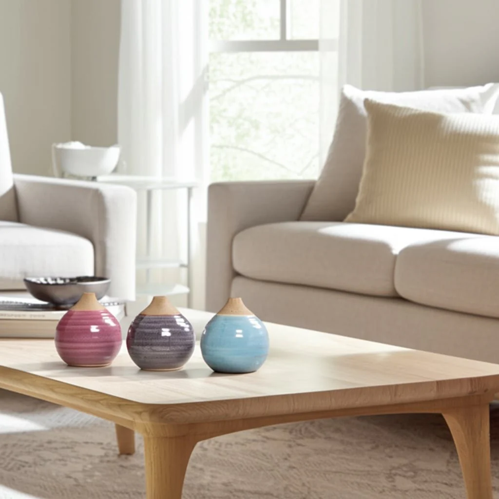 S/3 Glazed Bud Vases, Purple/blue/pink - Image 11