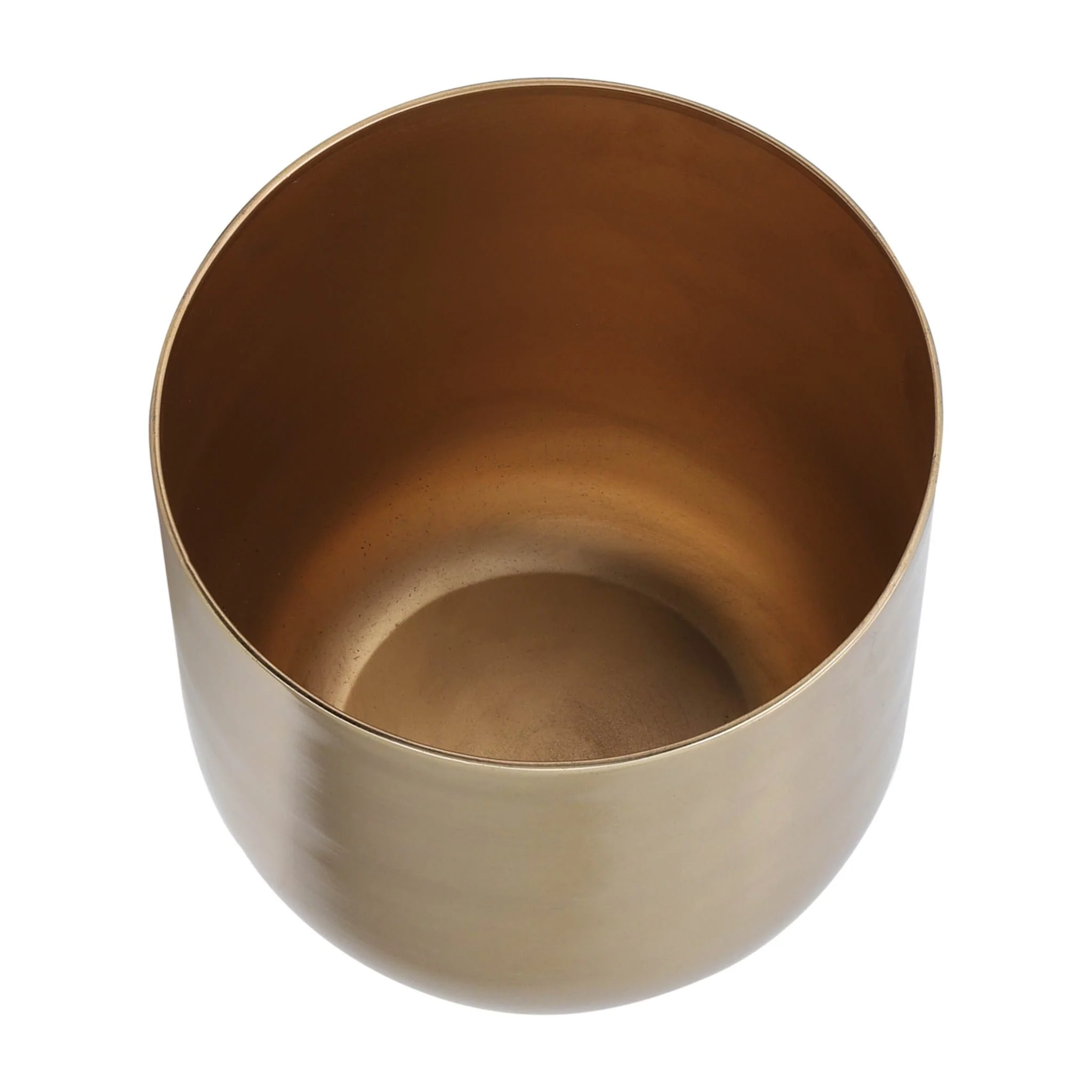 S/3 Metal Planters On Stand 40/30/20"h, Gold - Image 5