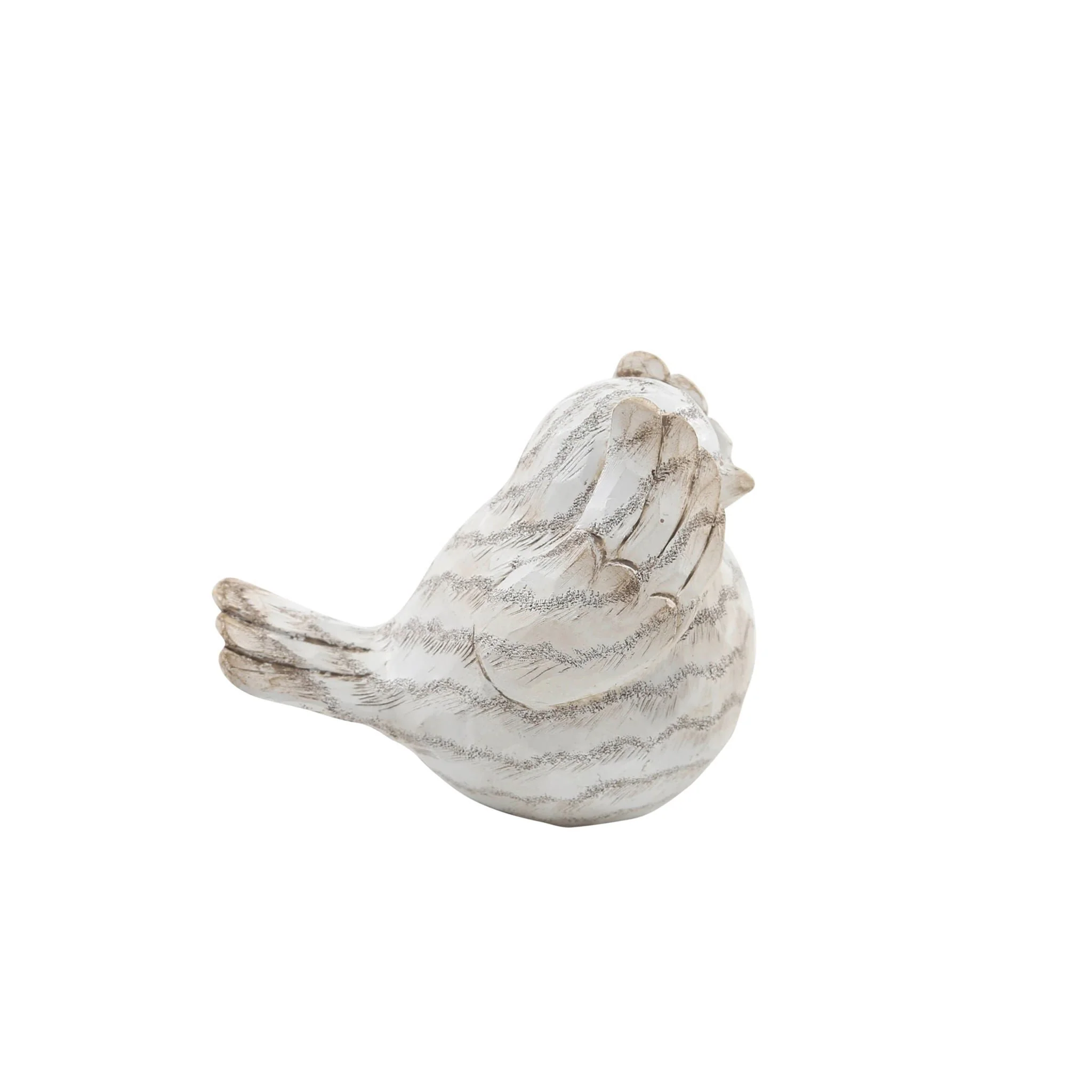 S/3 Resin Decorative Birds 6",cream - Image 7