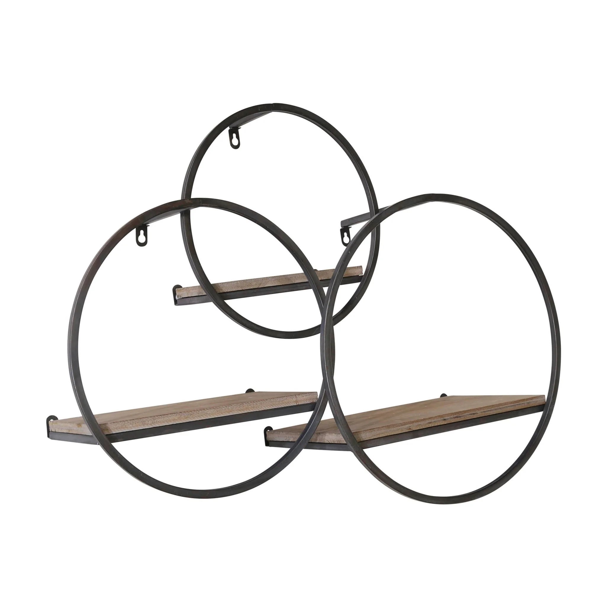 S/3 Wood/metal Wall Shelves - Image 4