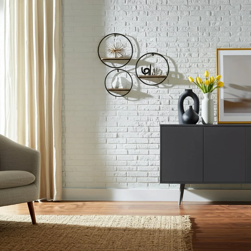S/3 Wood/metal Wall Shelves - Image 8