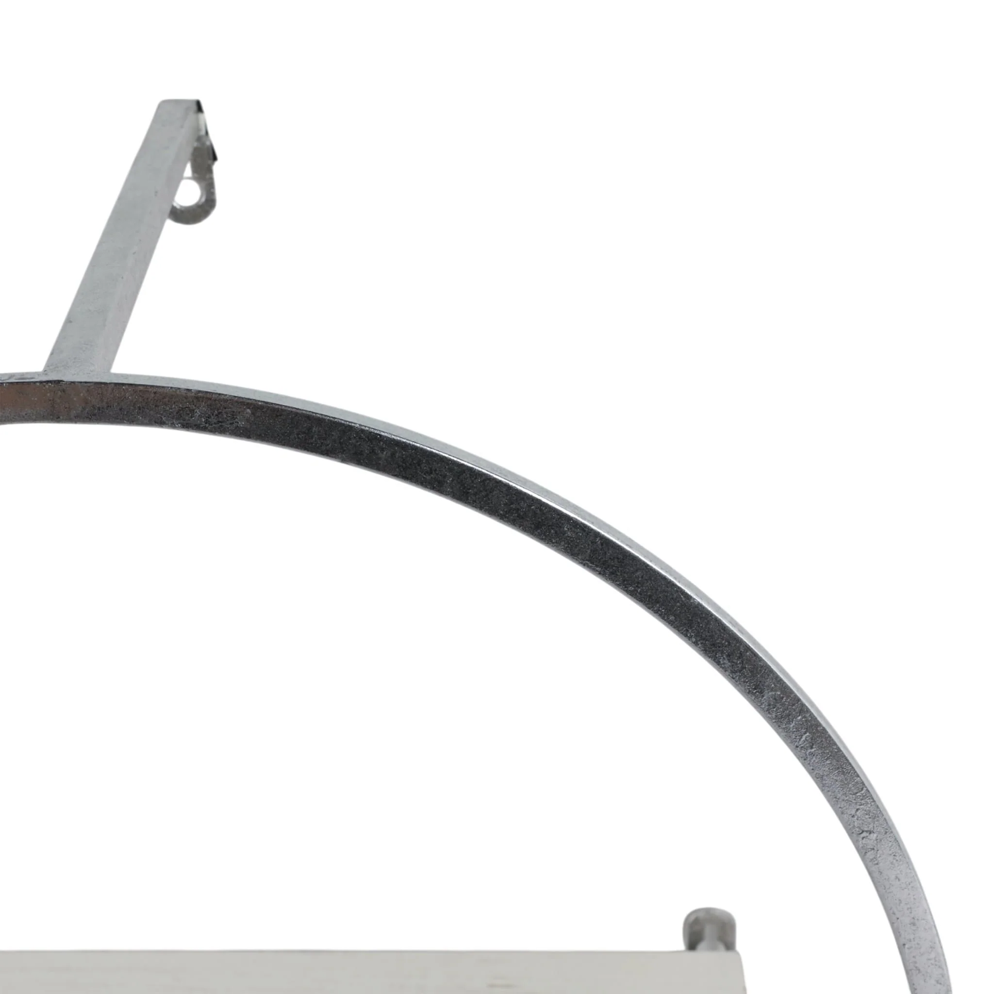 S/3 Wood/metal Wall Shelves, White/silver - Image 5
