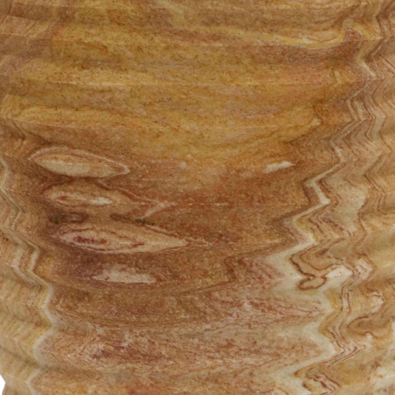 Saava Ribbed Stone Vase in Sandstone - Image 5