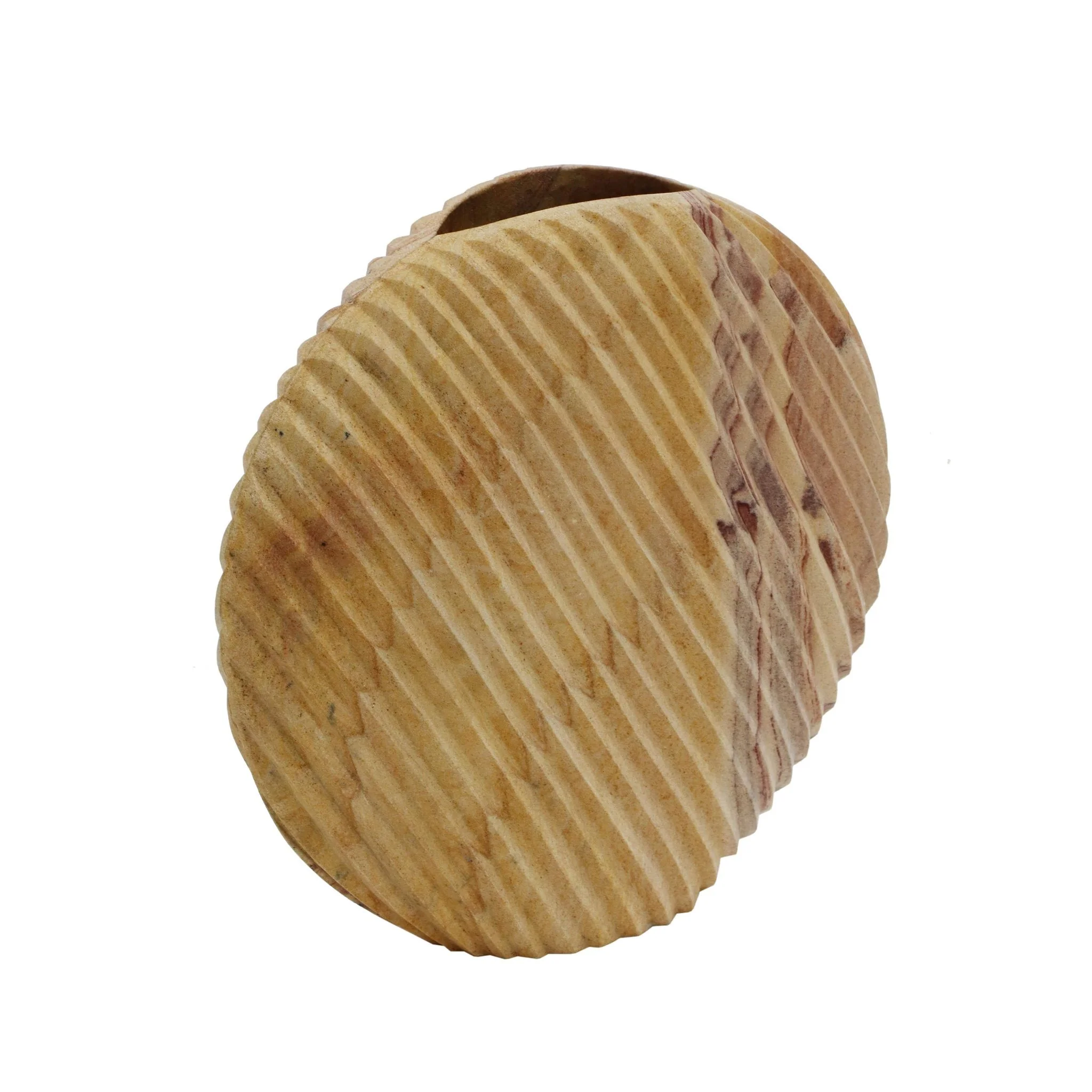 Saava Shell Stone Vase in Sandstone - Image 3