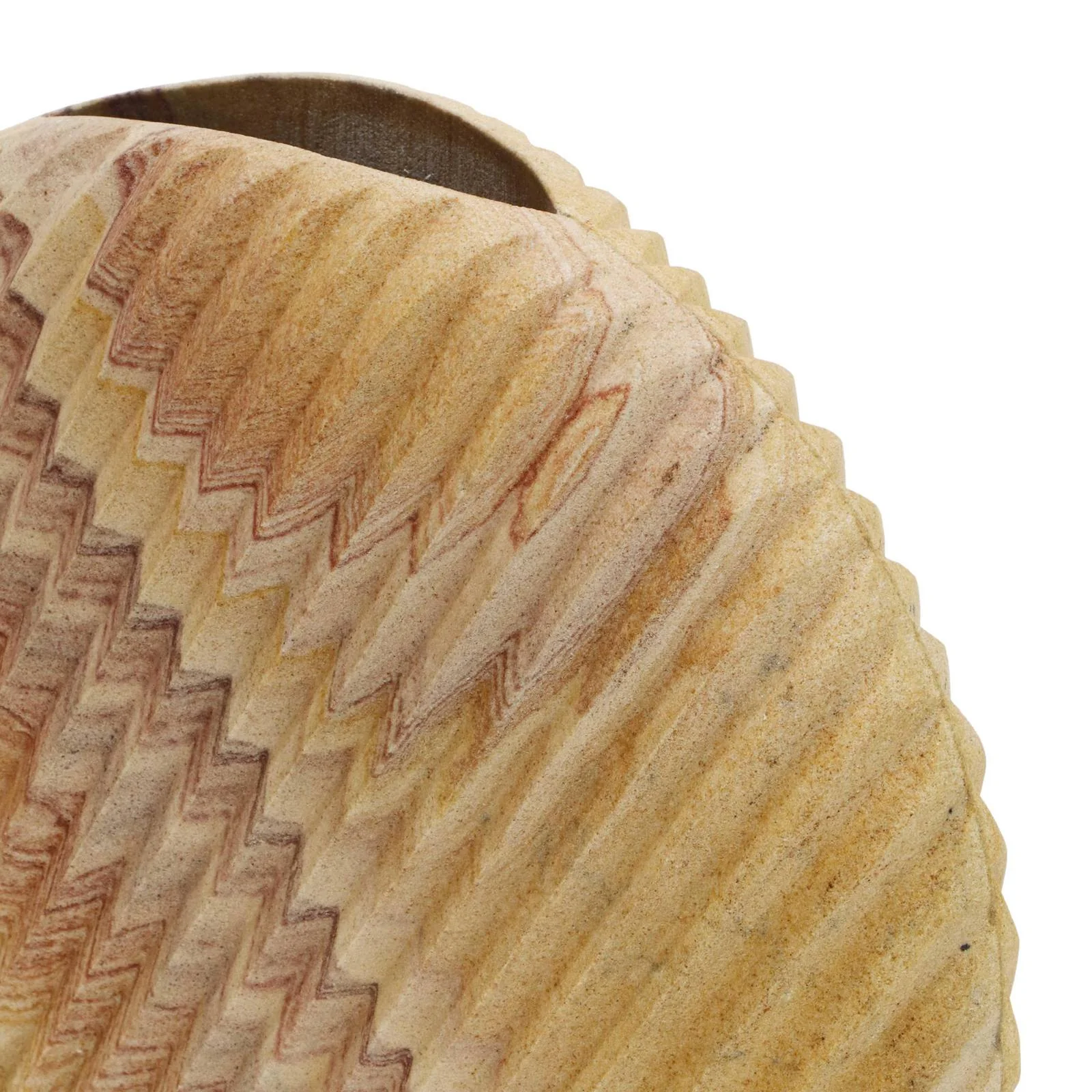 Saava Shell Stone Vase in Sandstone - Image 4