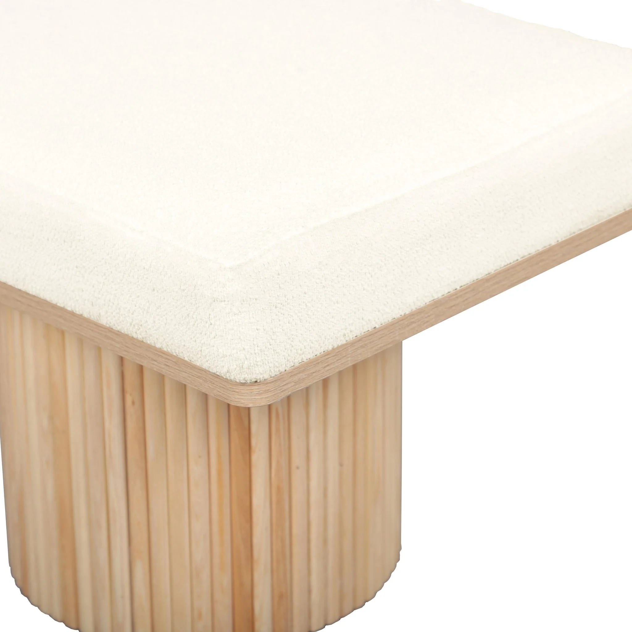 Sagano White Dyed-Yarn Bench - Image 6