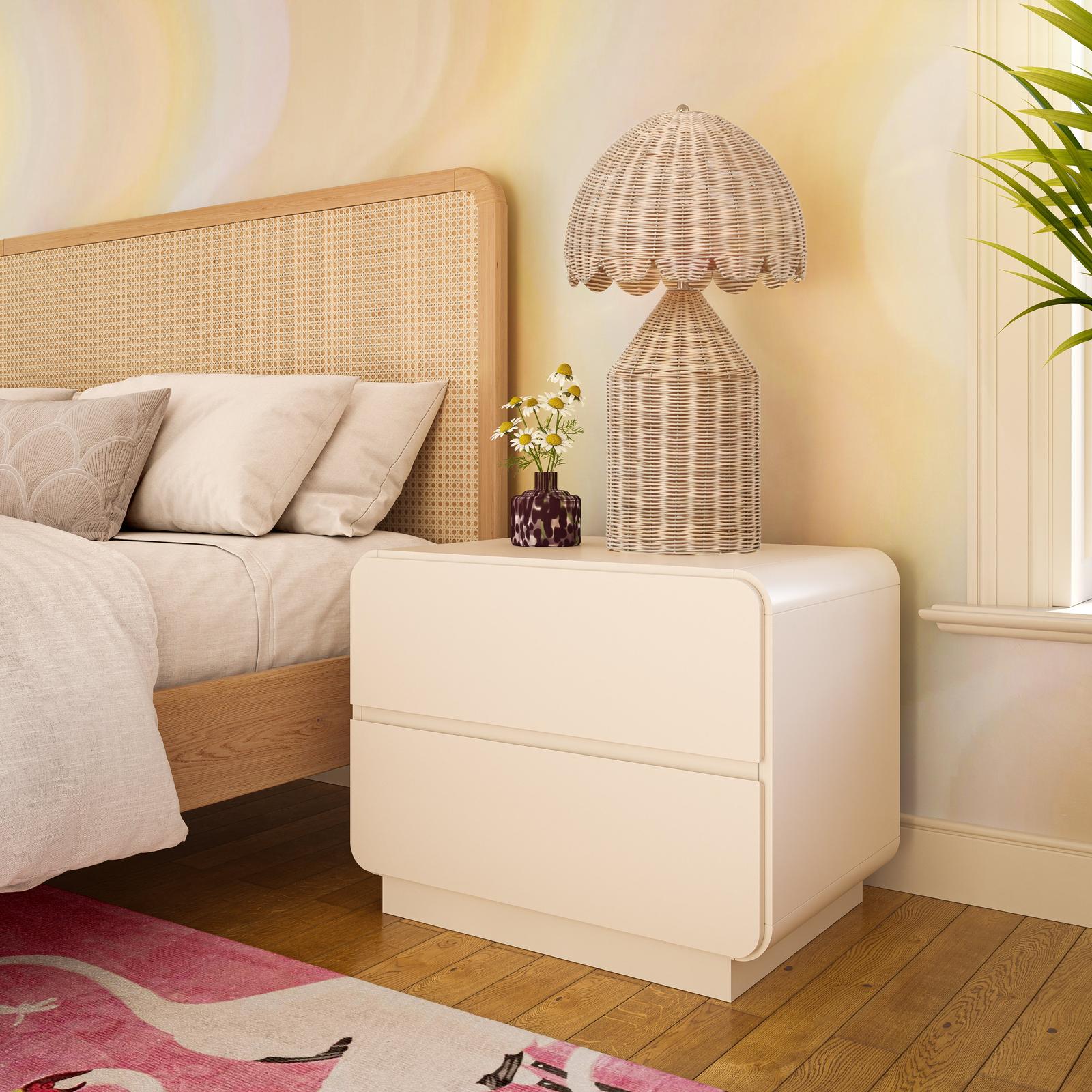 Sagura Cream Nightstand - Image 2