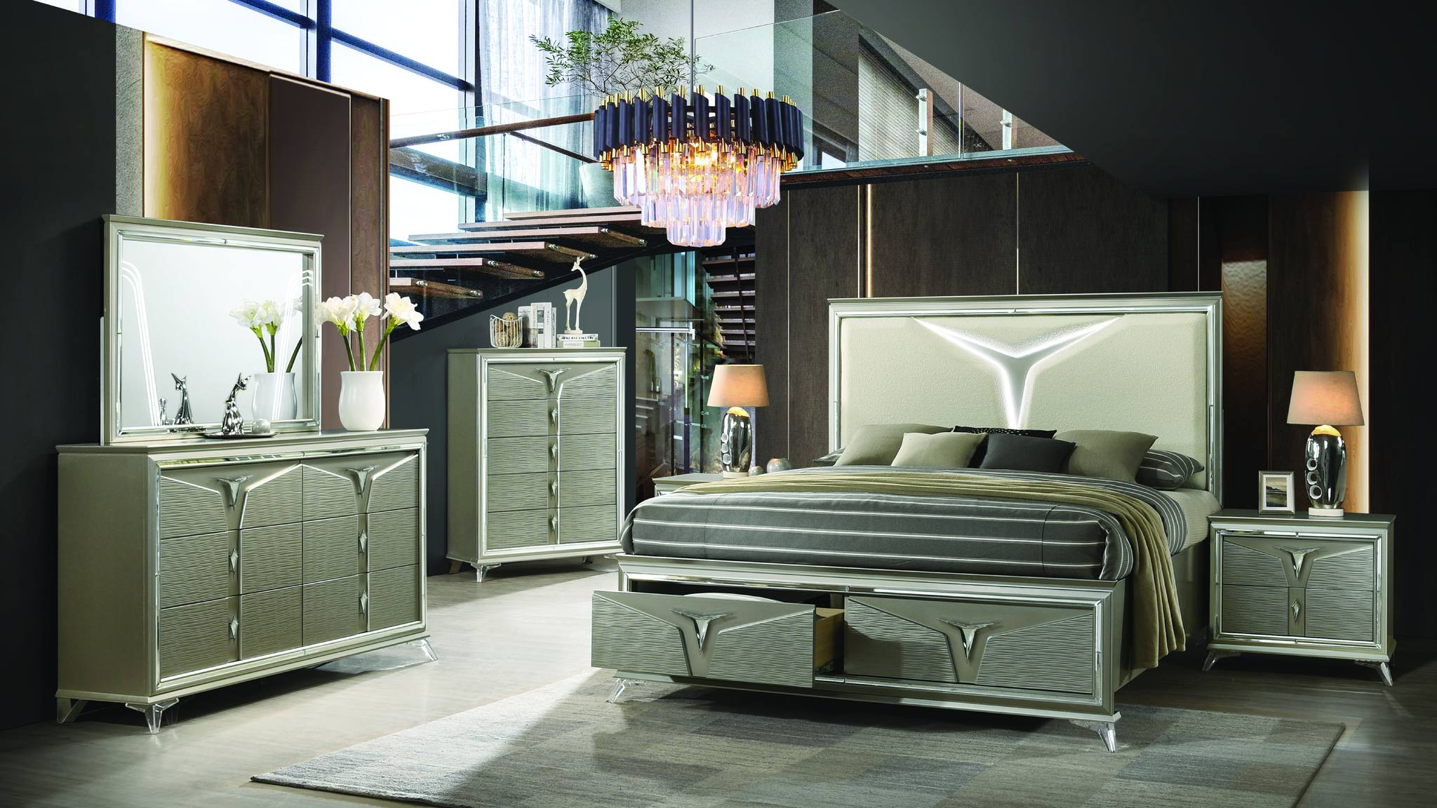 Samantha King 5 Pc Bedroom Set - Image 2