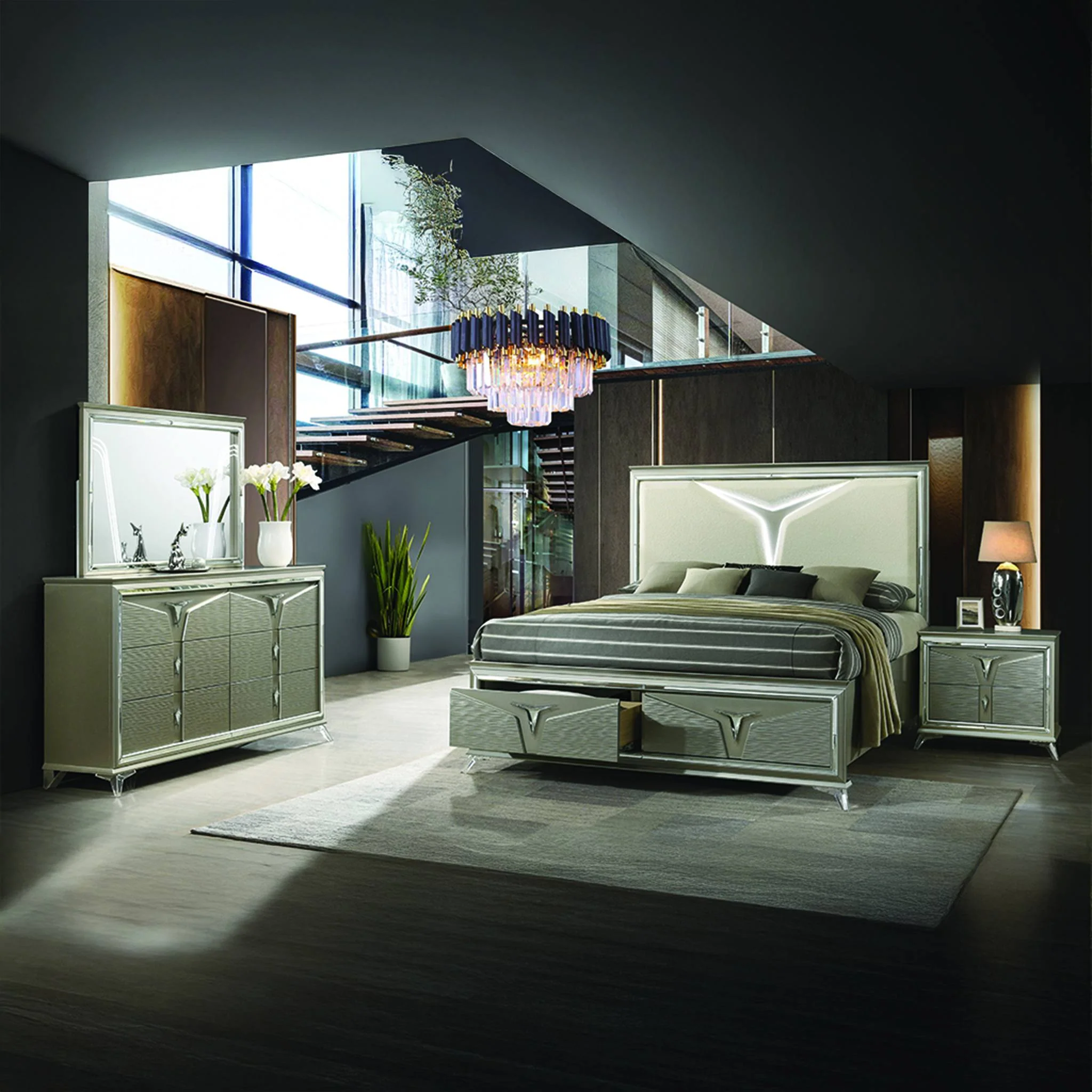 Samantha Queen 4 Pc Bedroom Set - Image 21