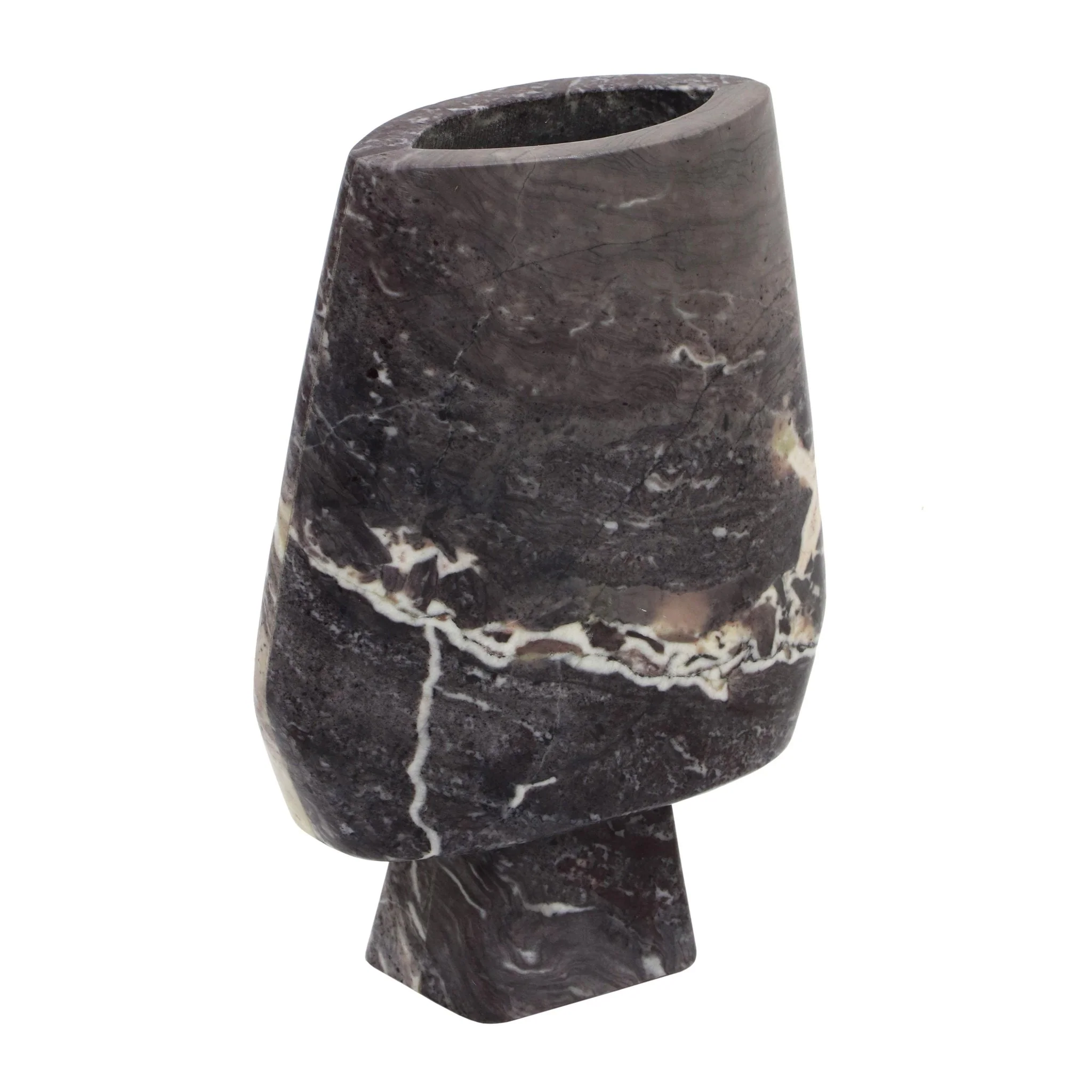 Samma Grey Marble Vase - Large - Image 3