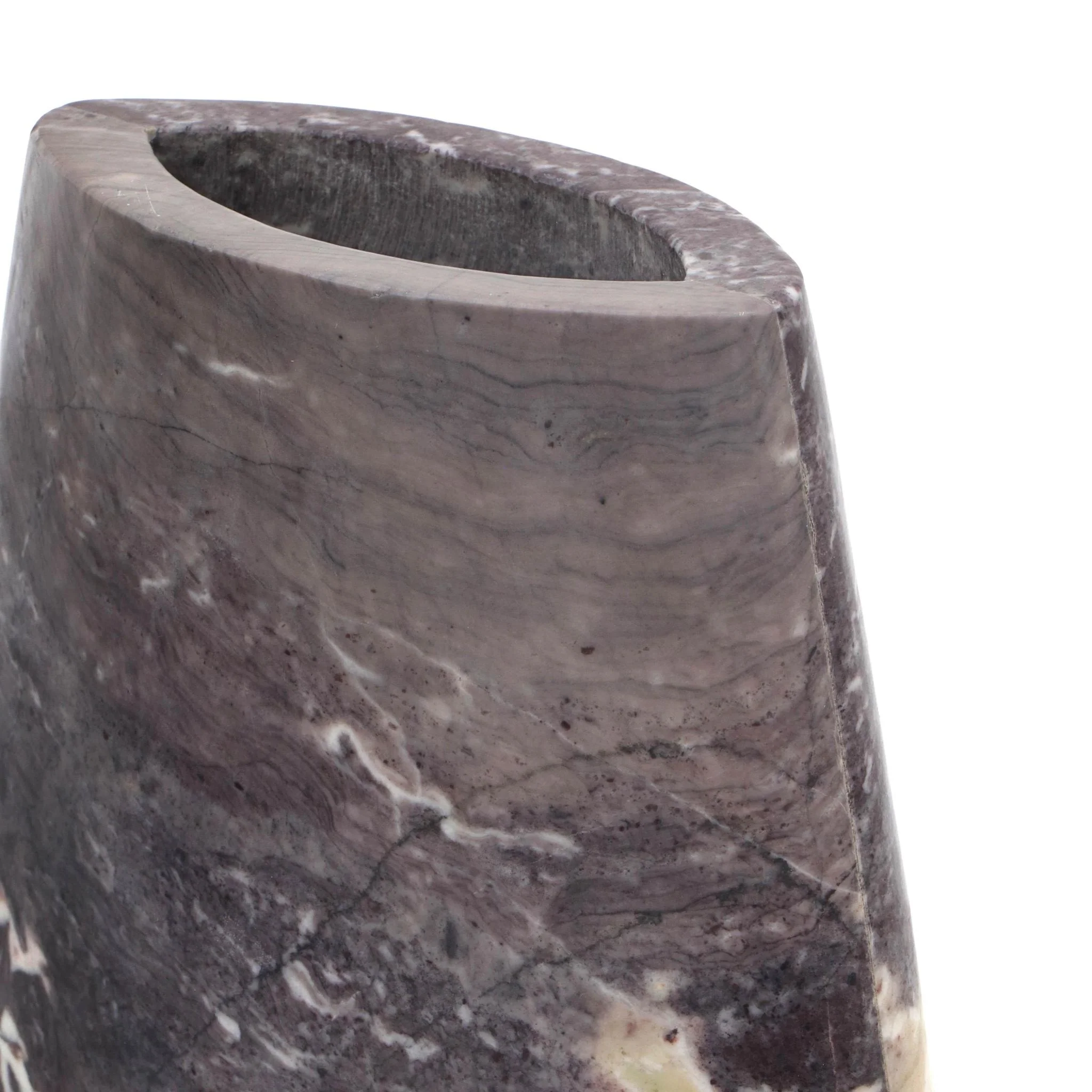 Samma Grey Marble Vase - Large - Image 4
